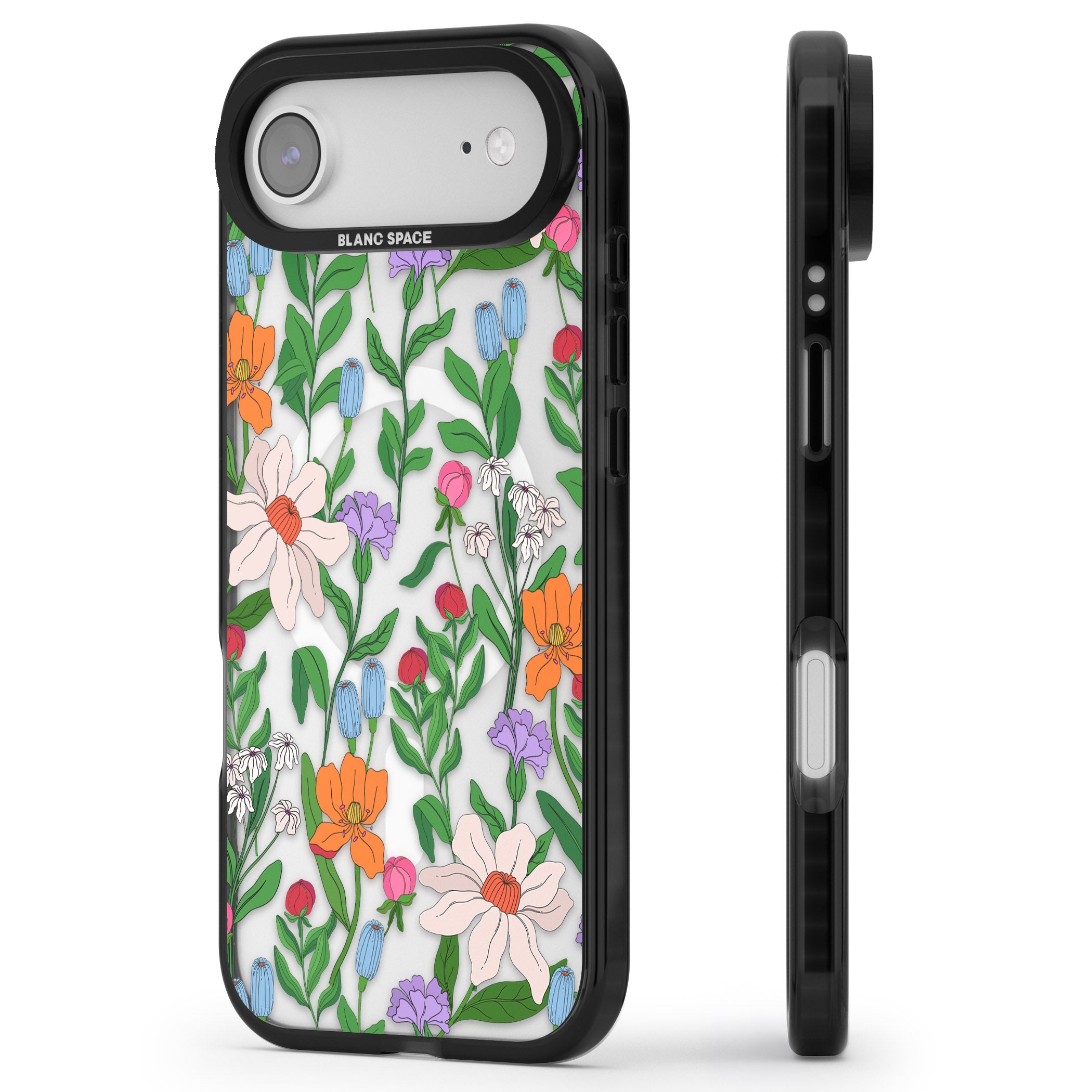 Full Bloom iPhone 17 Air Impact Pro Black Phone Case Side Profile