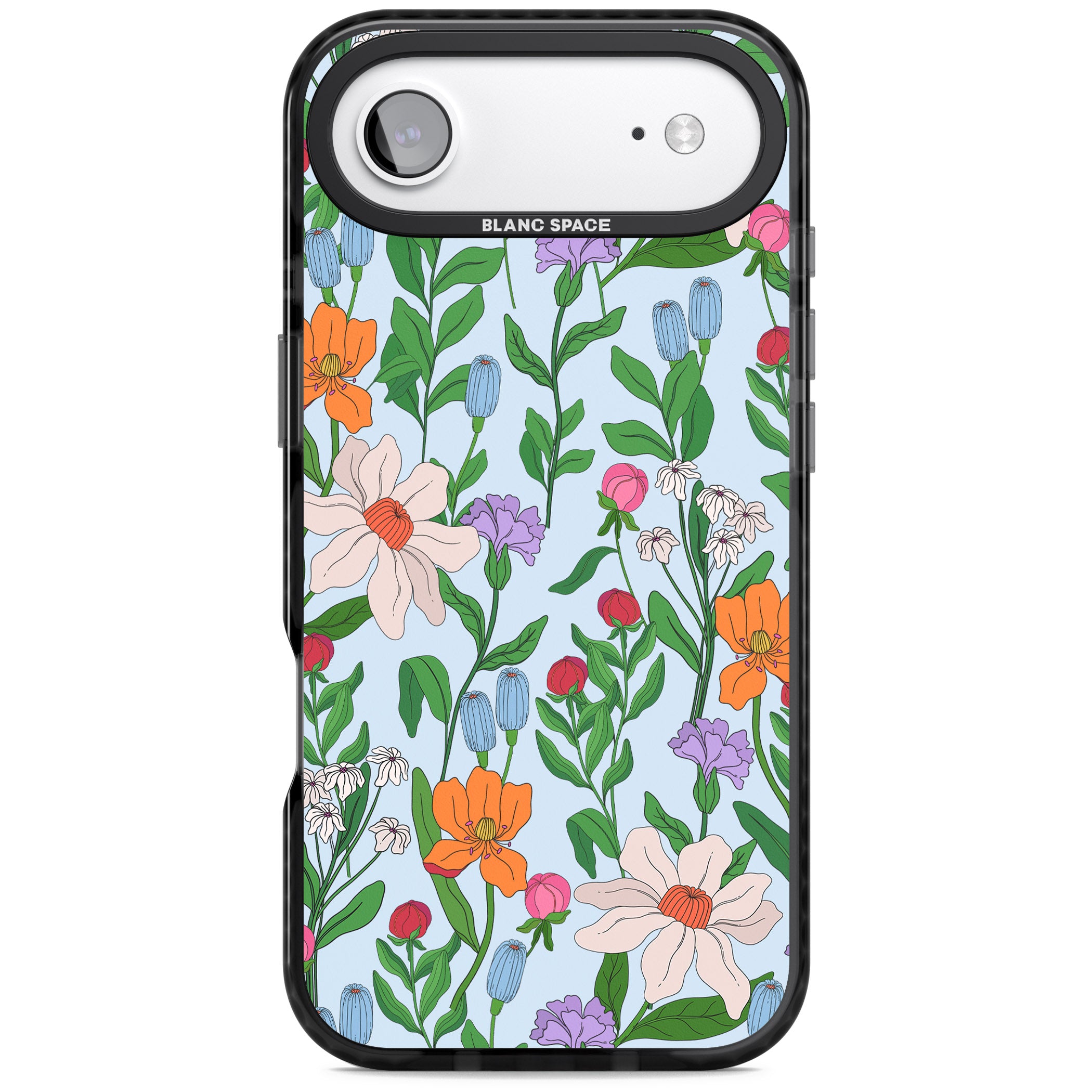 Full Bloom Background iPhone 17 Air Impact Pro Black Phone Case
