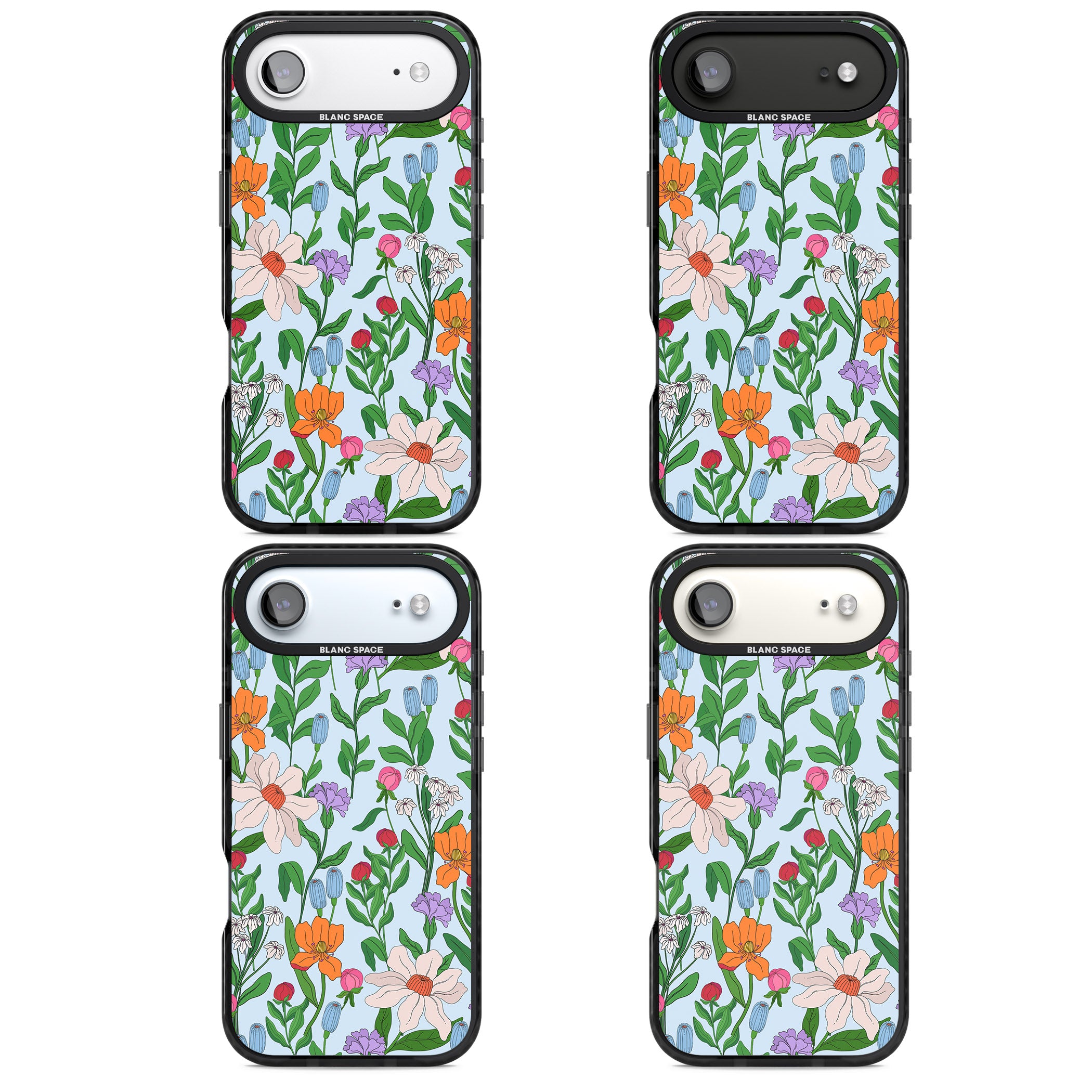 Full Bloom Background iPhone 17 Air Impact Pro Black Phone Case APT Impact Protection