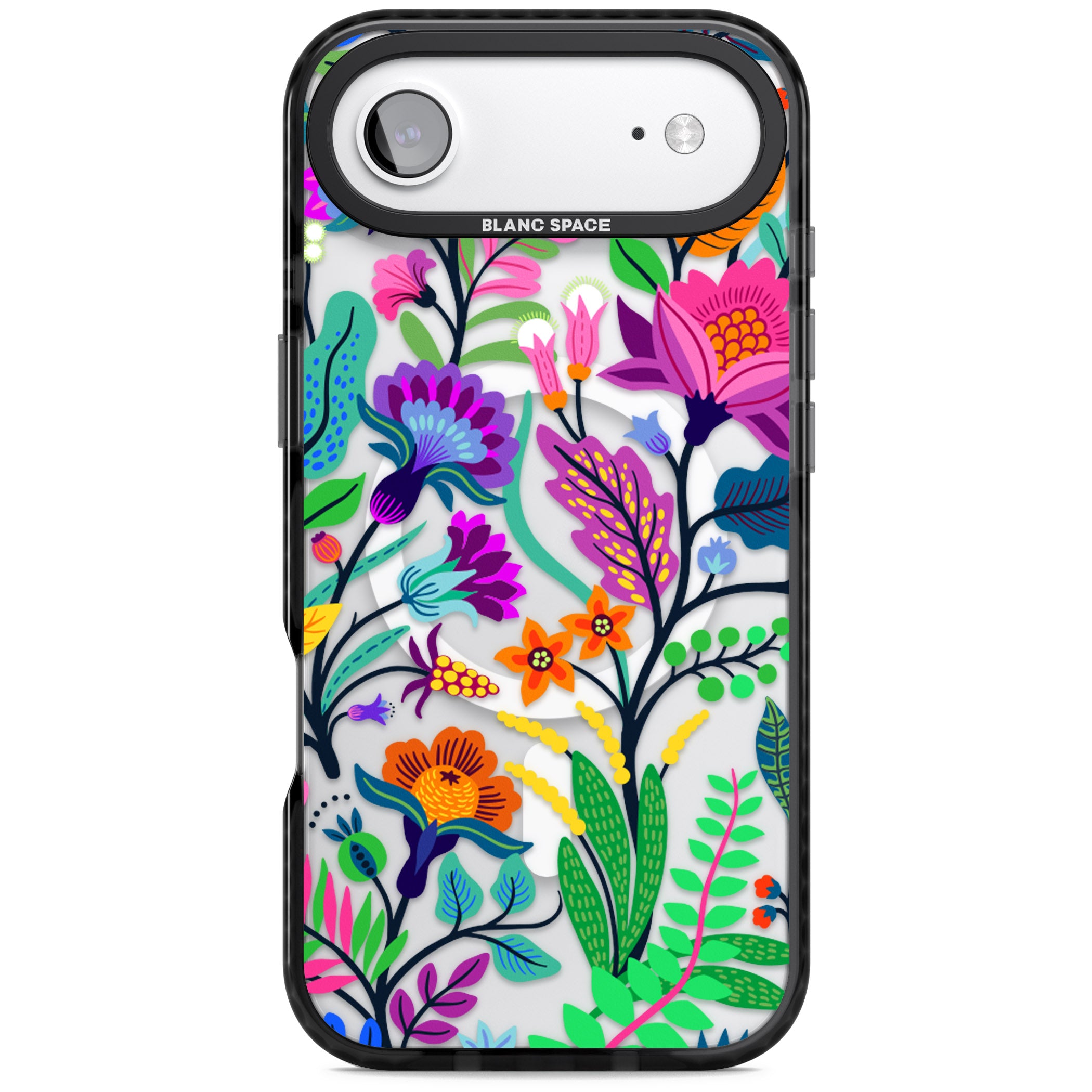 Floral Vibe iPhone 17 Air Impact Pro Black Phone Case