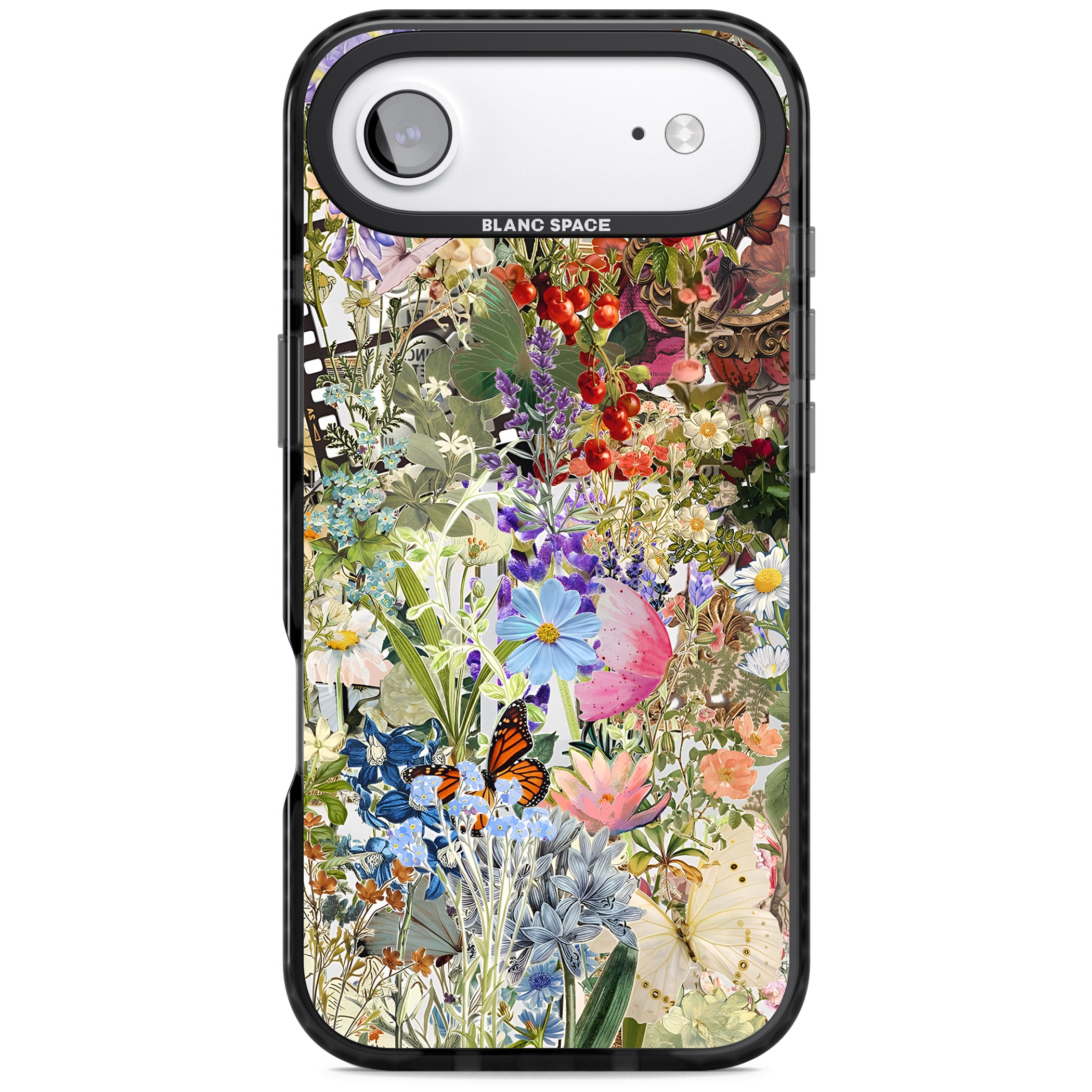 Flower Mix Collage iPhone 17 Air Impact Pro Black Phone Case