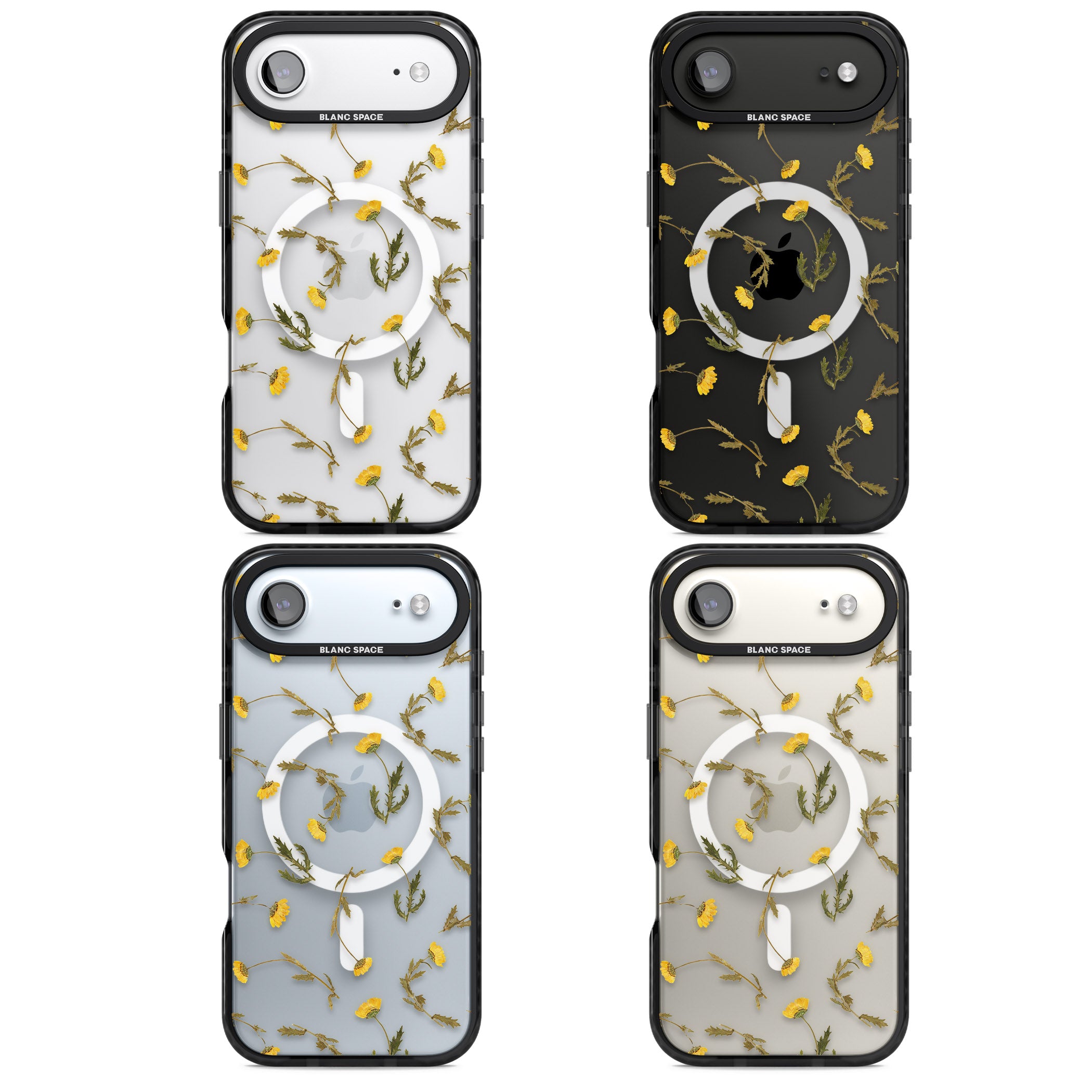 Wildflower Yellow iPhone 17 Air Impact Pro Black Phone Case APT Impact Protection