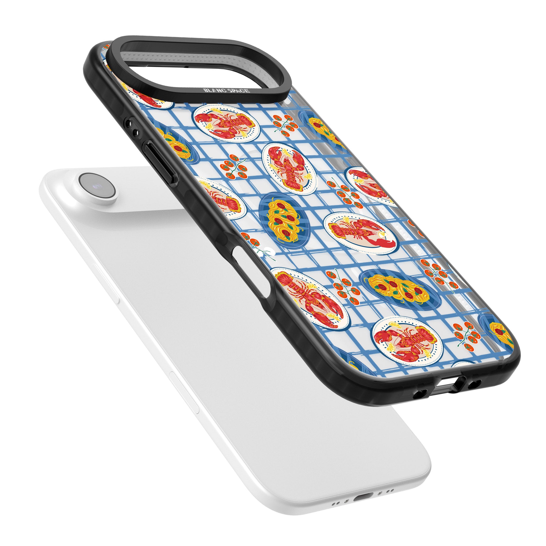 Lobster & Pasta Picnic iPhone 17 Air Impact Pro Black Phone Case Colours