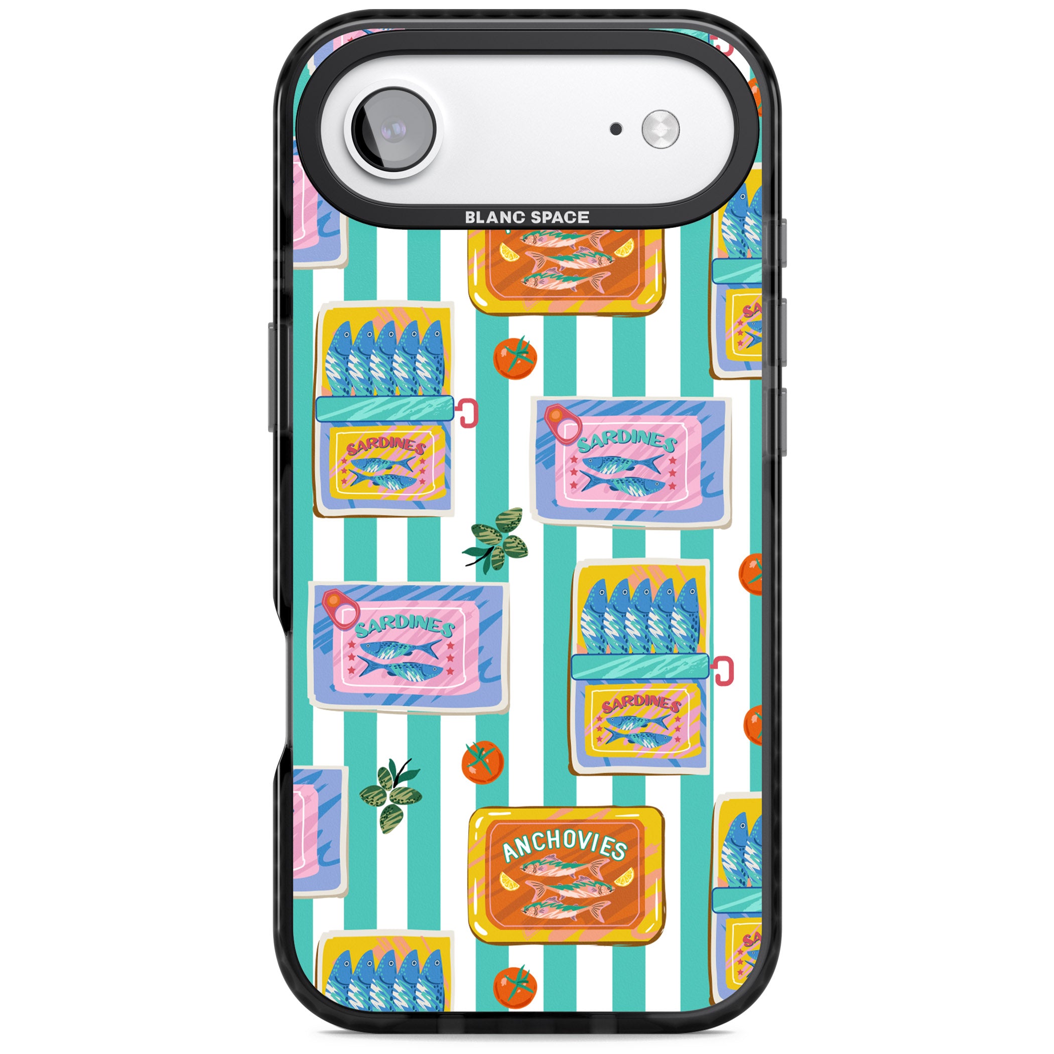 Sardine & Anchovy Stripes iPhone 17 Air Impact Pro Black Phone Case