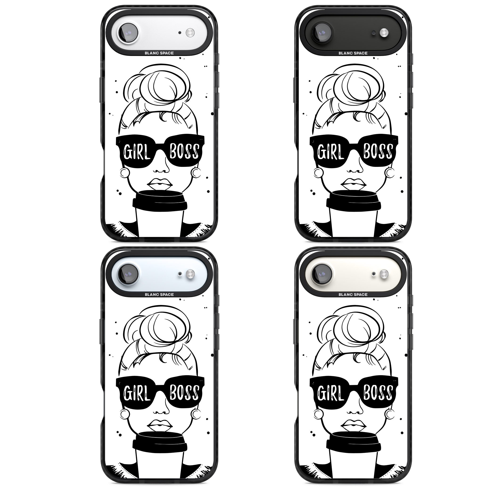 Girl Boss iPhone 17 Air Impact Pro Black Phone Case APT Impact Protection