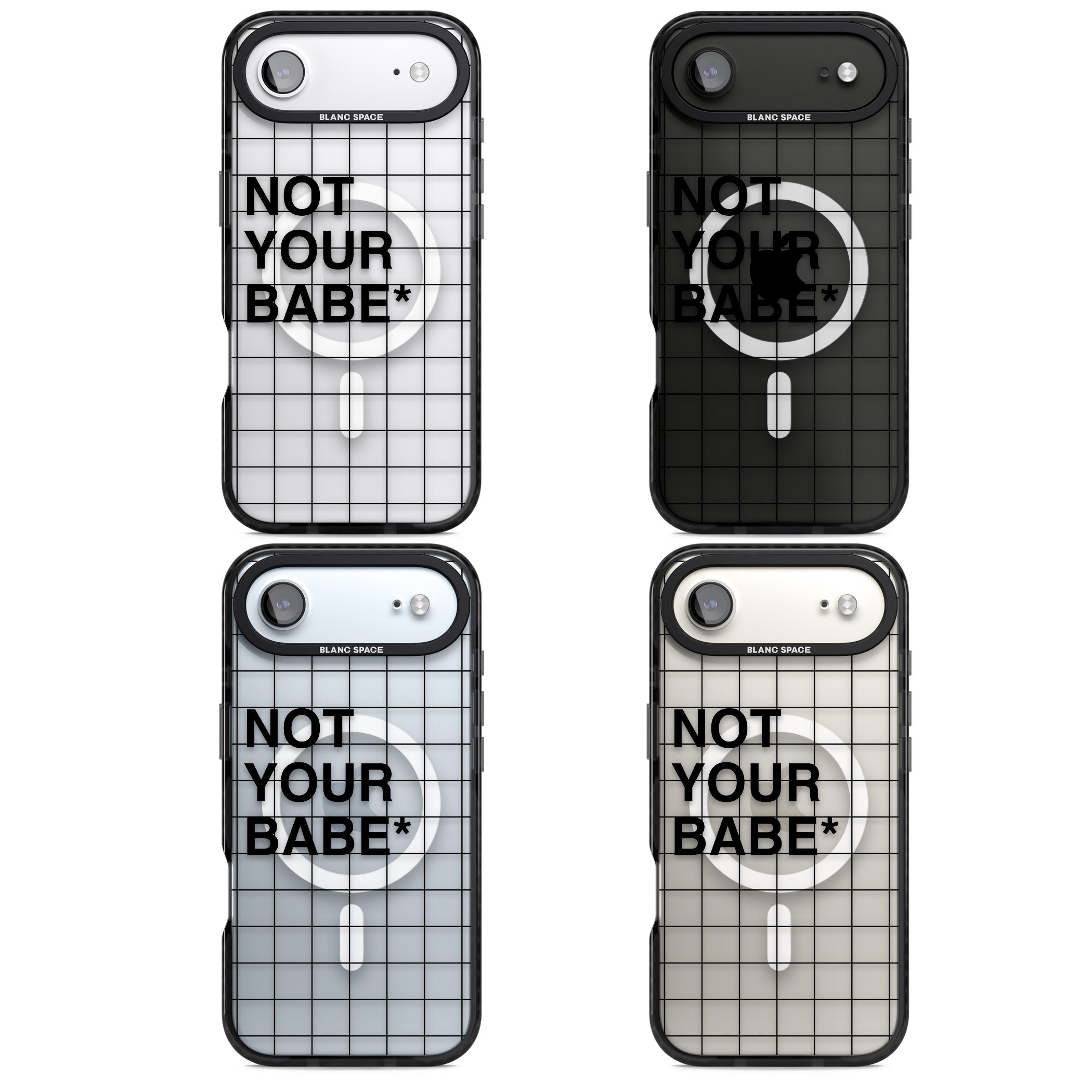 Not Your Babe iPhone 17 Air Impact Pro Black Phone Case APT Impact Protection