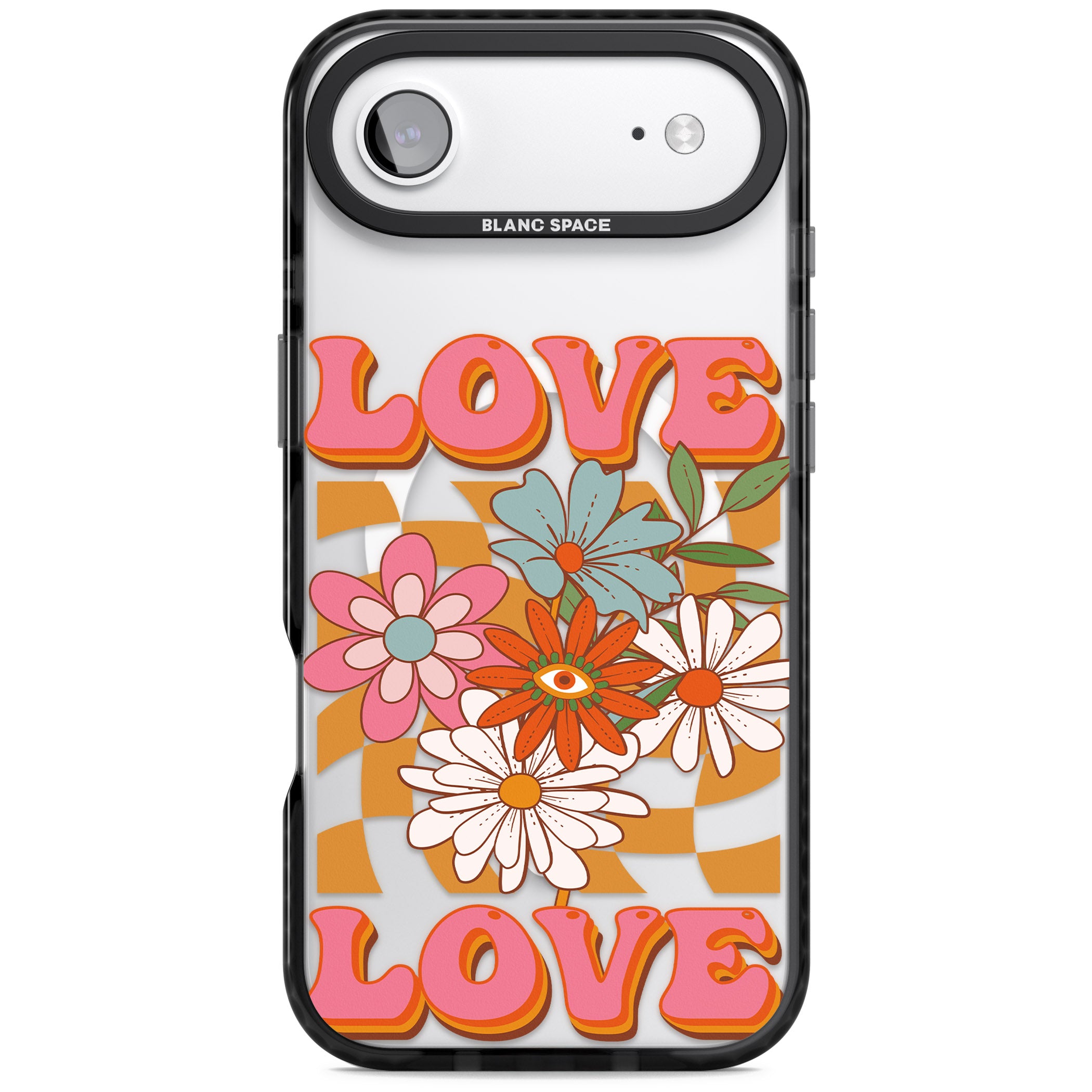 Love Bloom iPhone 17 Air Impact Pro Black Phone Case
