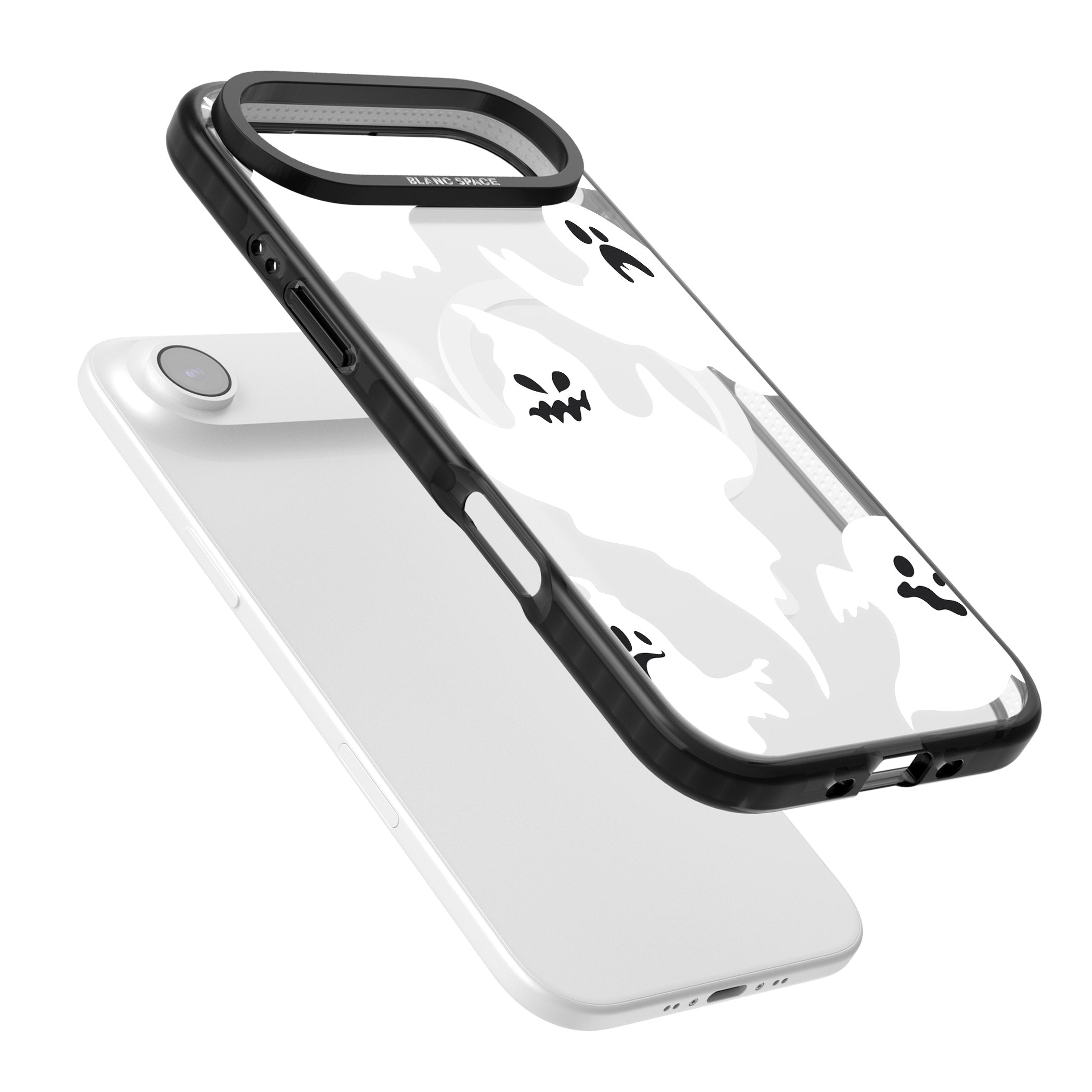 Ghost Pattern iPhone 17 Air Impact Pro Black Phone Case Colours