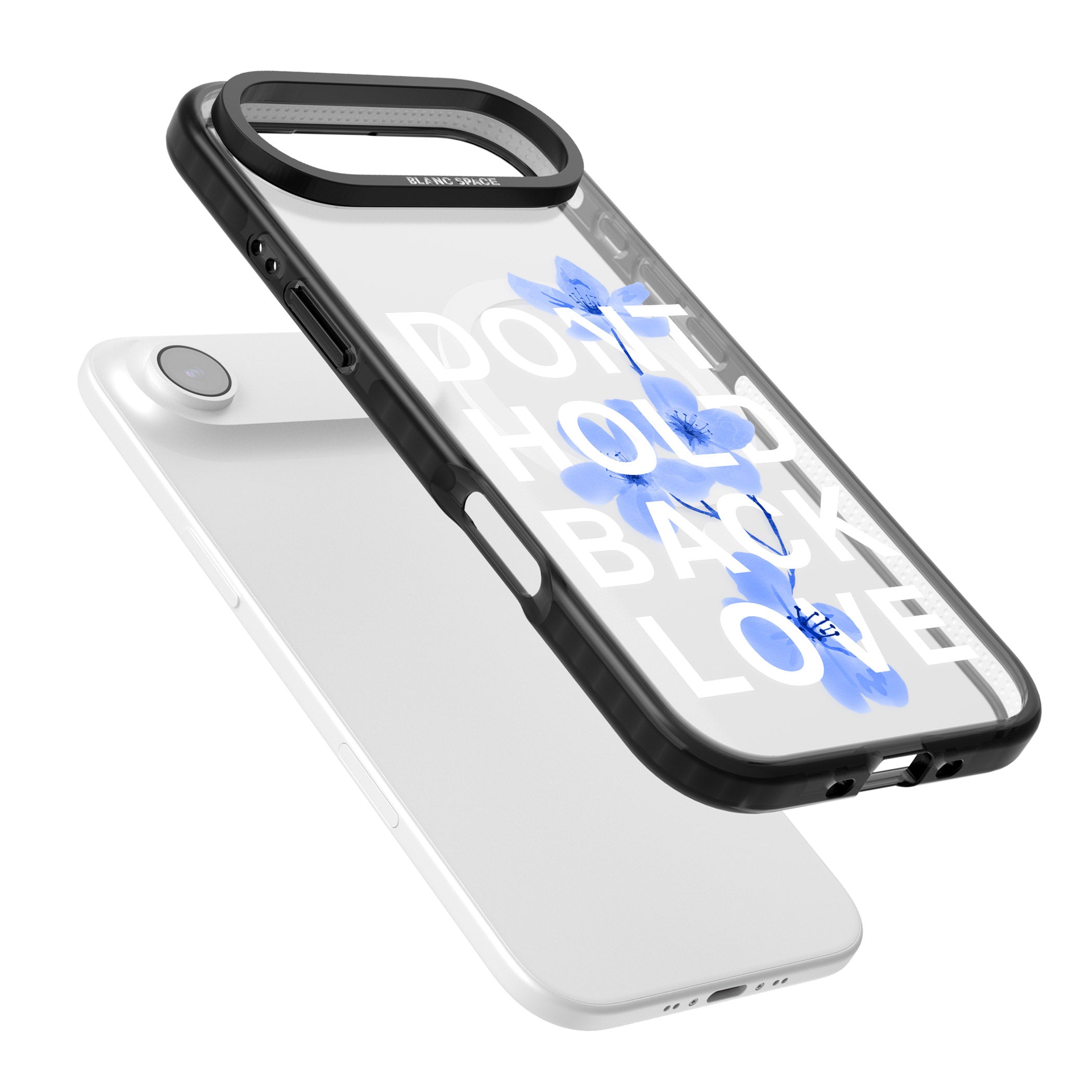 Don'T Hold Back Love Blue & White iPhone 17 Air Impact Pro Black Phone Case Colours