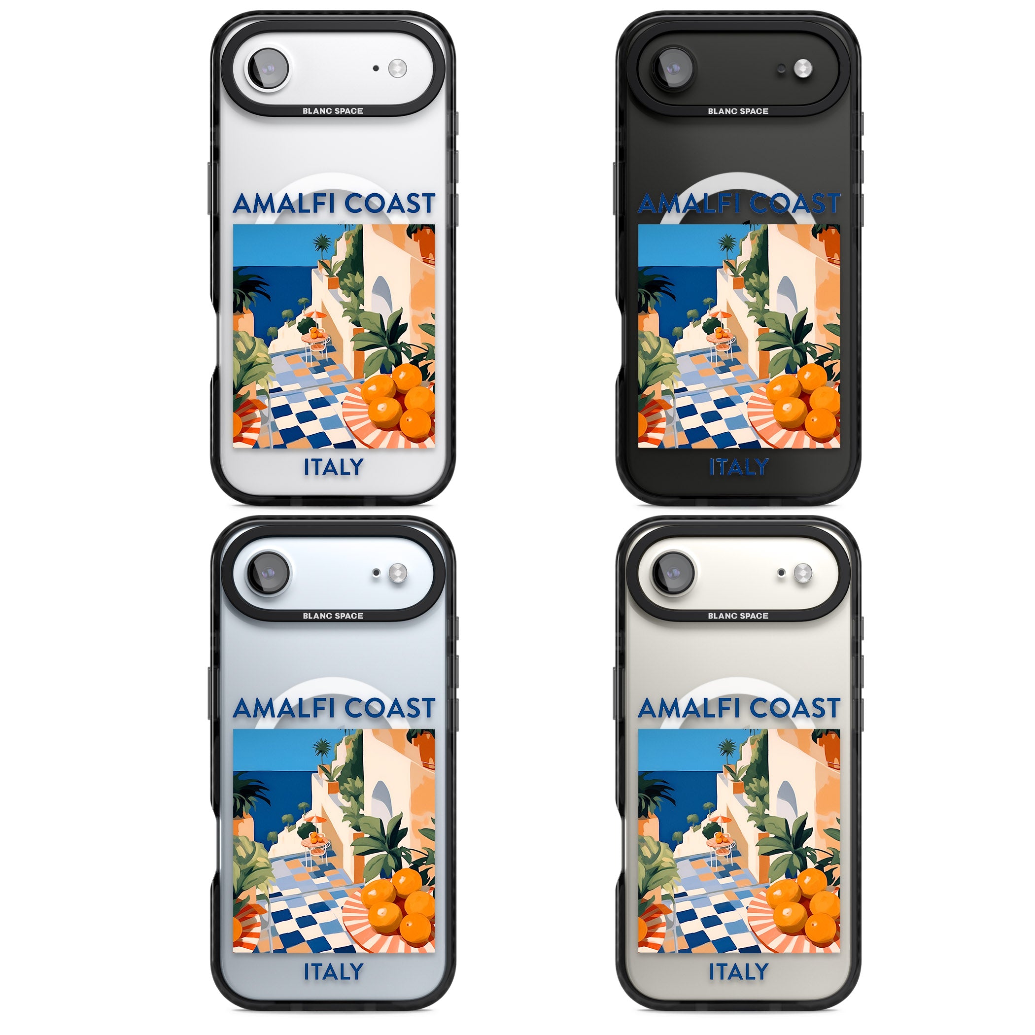 Amalfi Coast iPhone 17 Air Impact Pro Black Phone Case APT Impact Protection