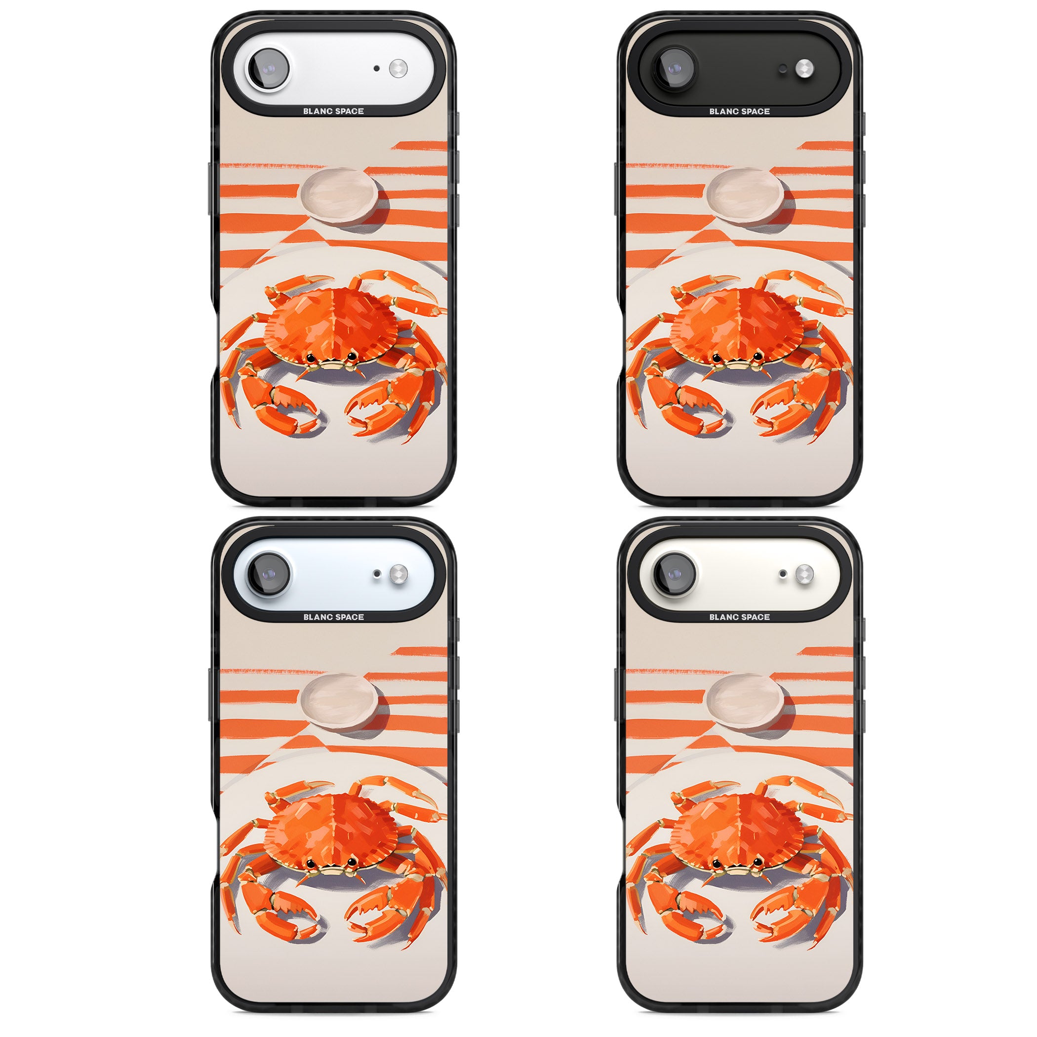 Beach Crab iPhone 17 Air Impact Pro Black Phone Case APT Impact Protection
