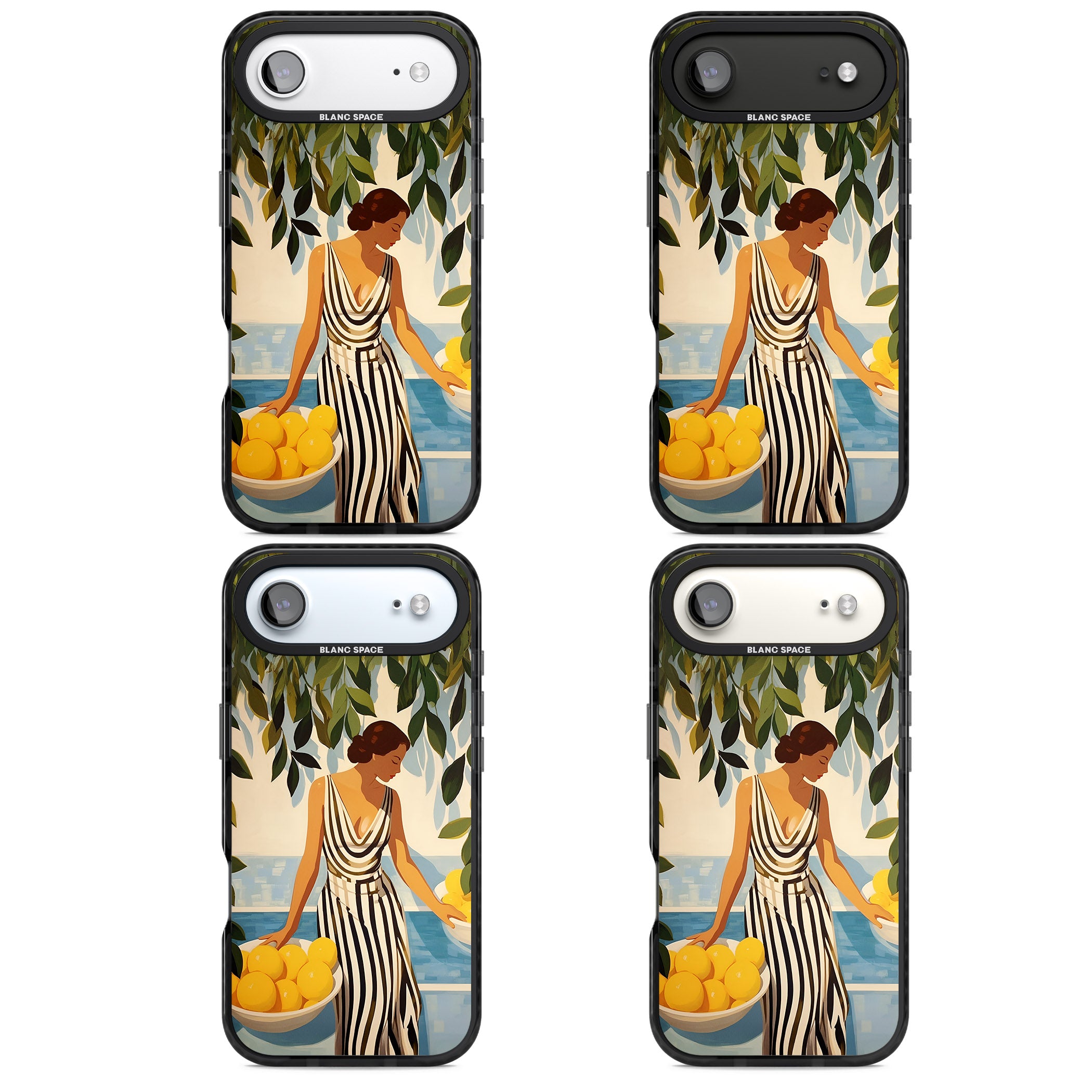 Lemon Picking iPhone 17 Air Impact Pro Black Phone Case APT Impact Protection