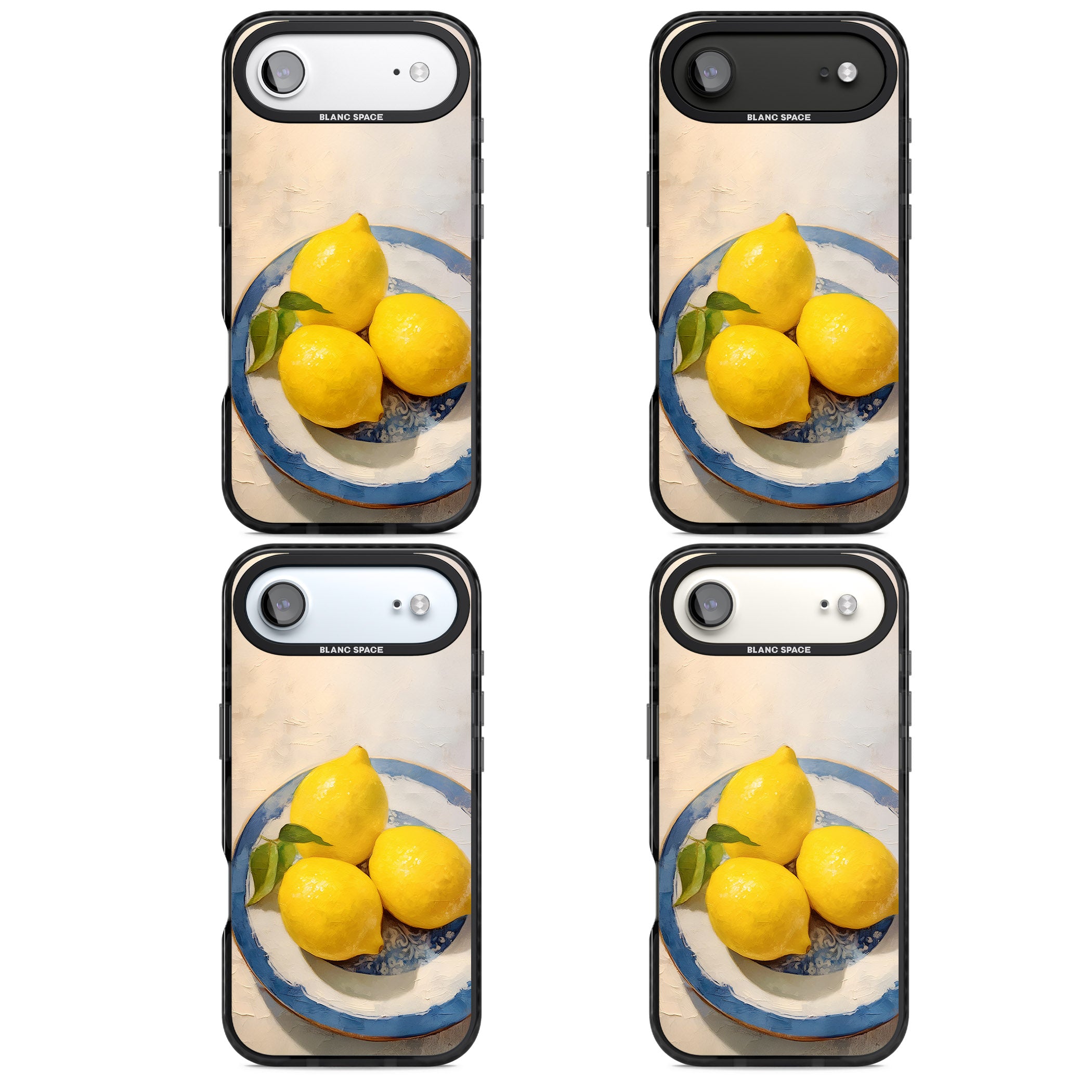 Lemons on Porcelain iPhone 17 Air Impact Pro Black Phone Case APT Impact Protection