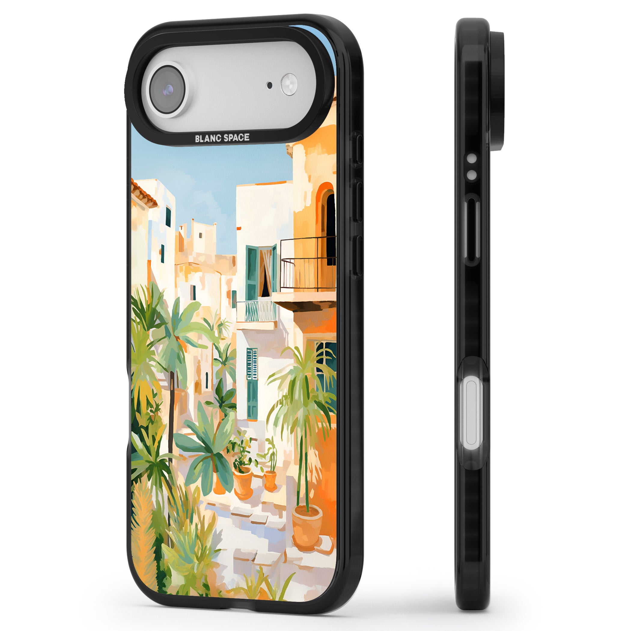 Italian Vicoli iPhone 17 Air Impact Pro Black Phone Case Side Profile