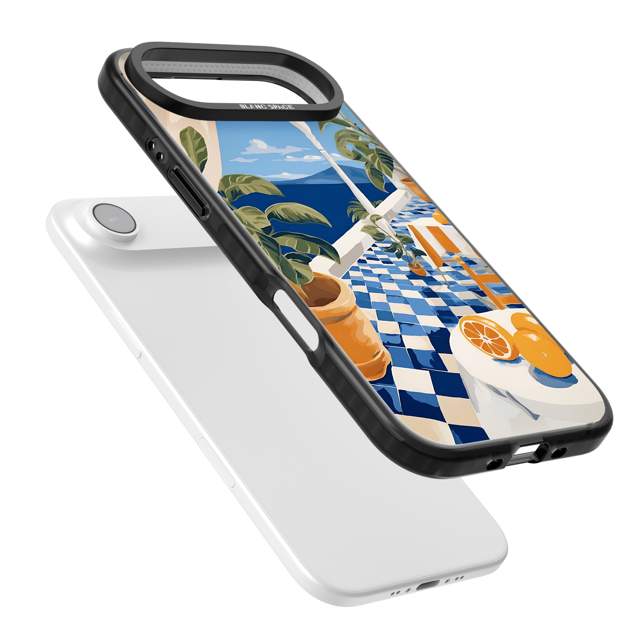 Greek Balcony iPhone 17 Air Impact Pro Black Phone Case Colours