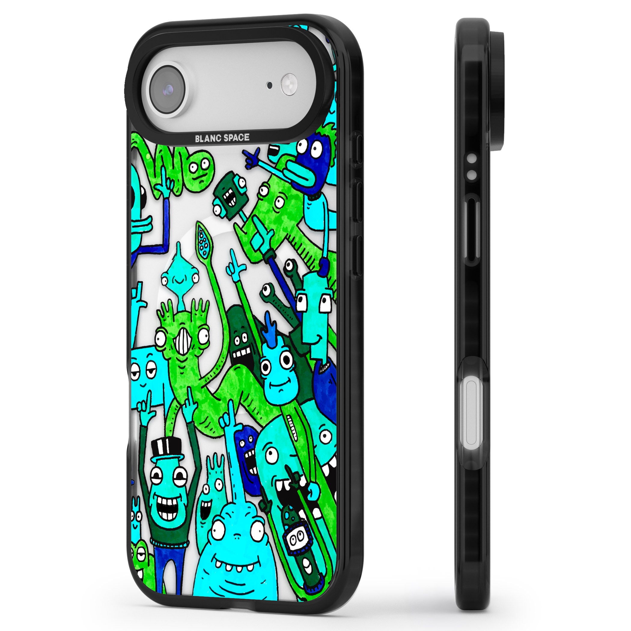 Don'T Point iPhone 17 Air Impact Pro Black Phone Case Side Profile