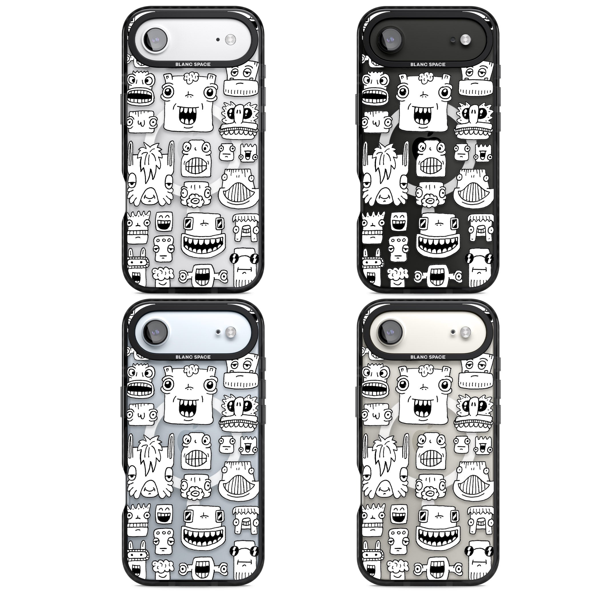 Burst Heads iPhone 17 Air Impact Pro Black Phone Case APT Impact Protection