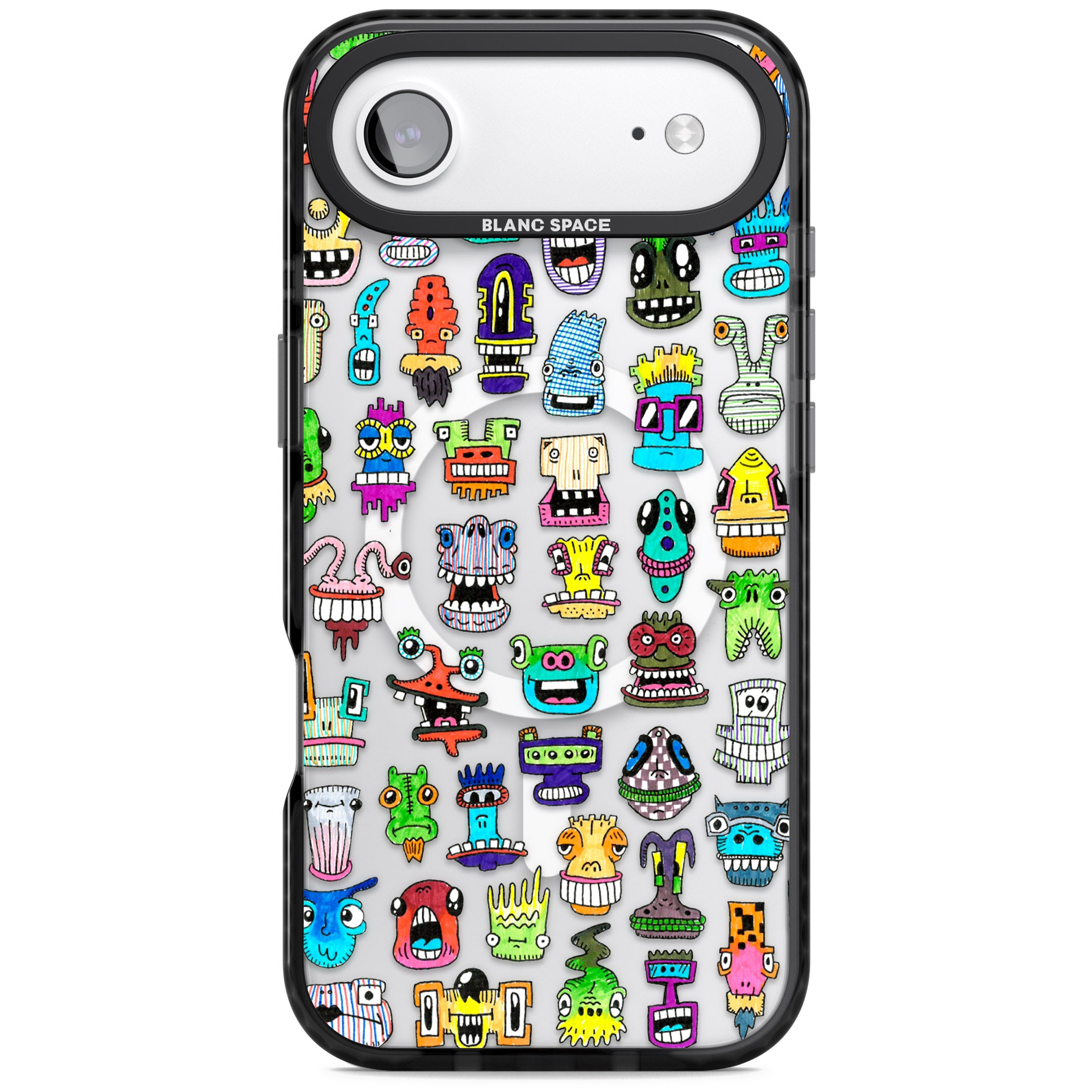 Familiar Faces iPhone 17 Air Impact Pro Black Phone Case