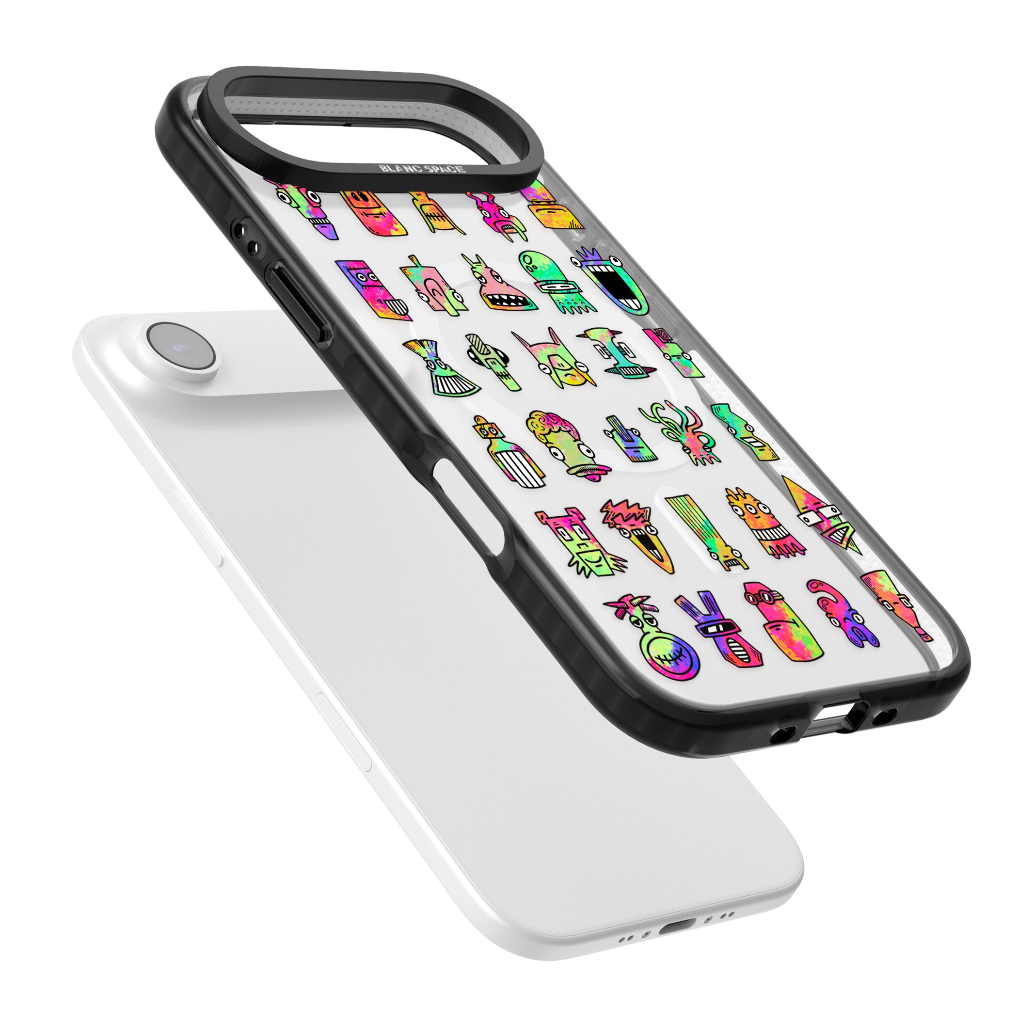 Splashy Friends iPhone 17 Air Impact Pro Black Phone Case Colours
