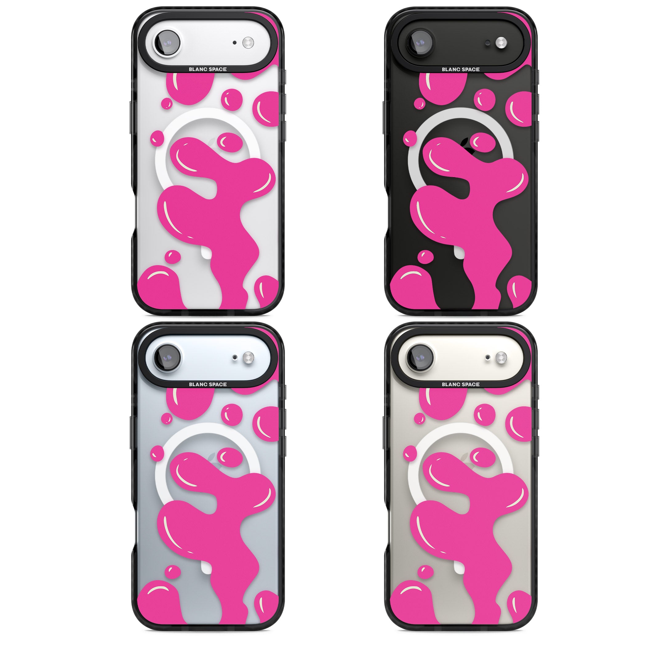 Pink Lava Lamp iPhone 17 Air Impact Pro Black Phone Case APT Impact Protection