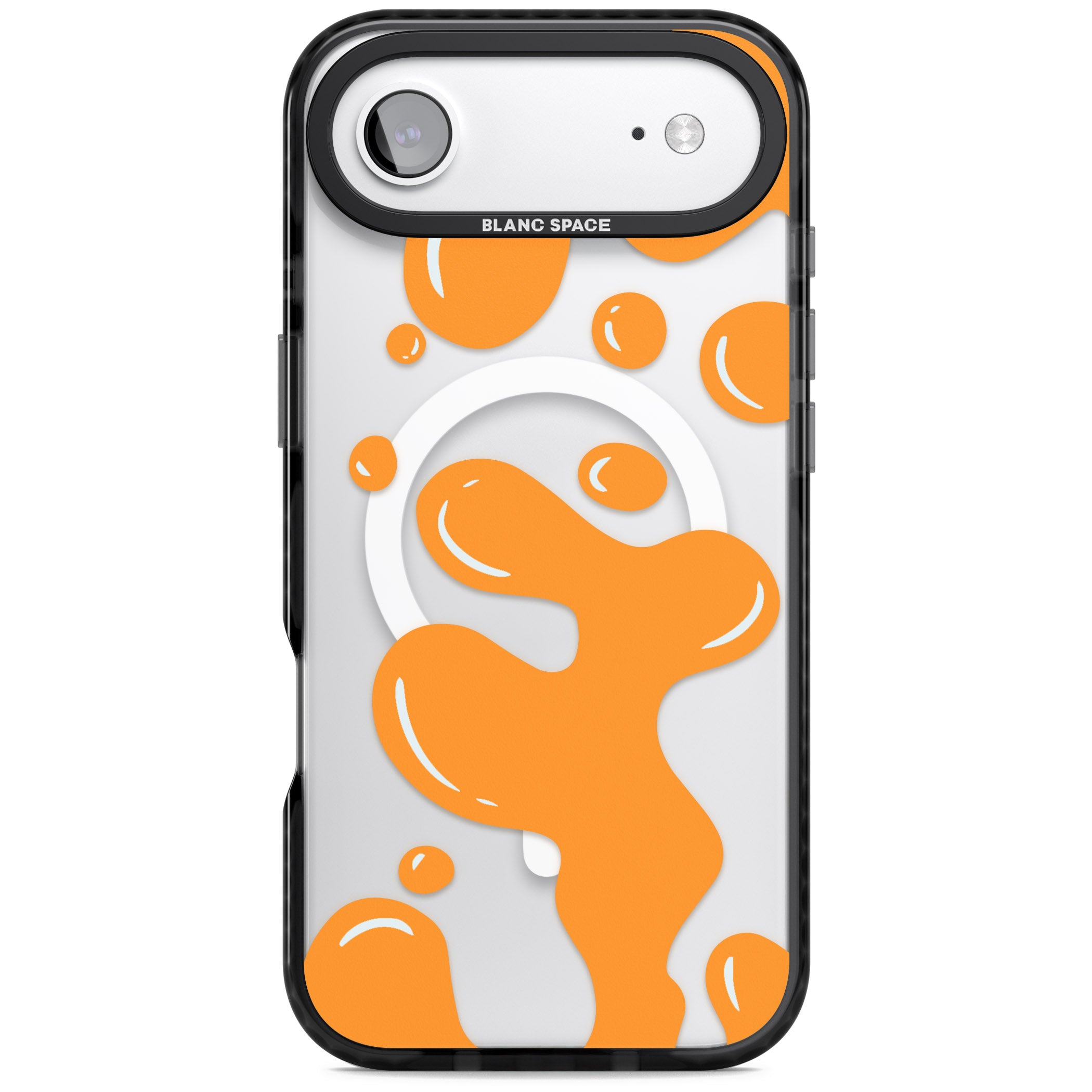 Orange Lava Lamp iPhone 17 Air Impact Pro Black Phone Case