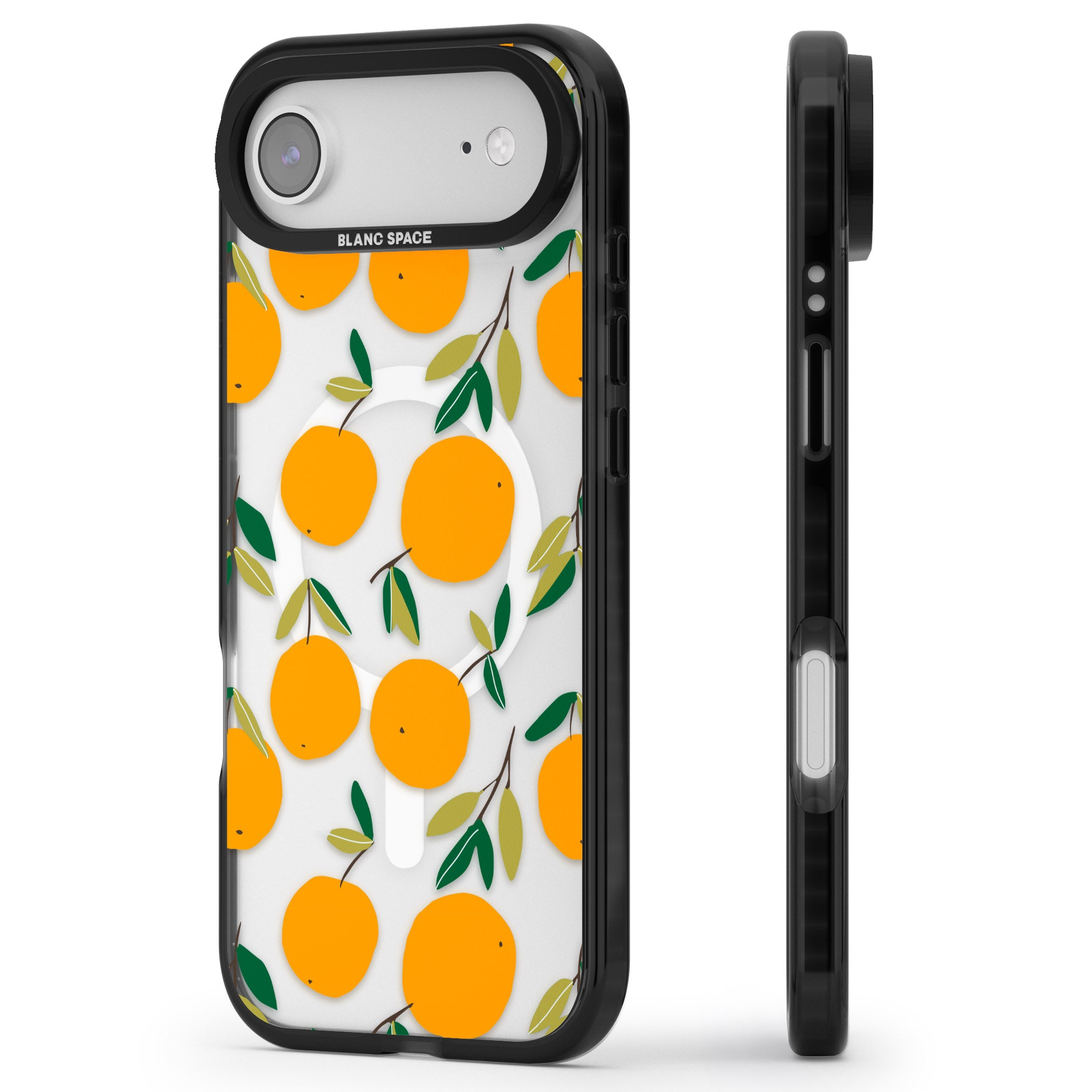 Citrus Grove iPhone 17 Air Impact Pro Black Phone Case Side Profile