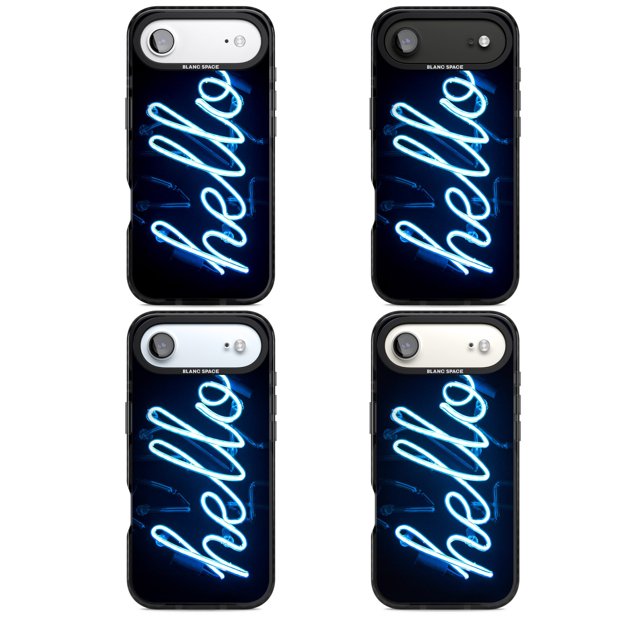 Hello Neon Sign iPhone 17 Air Impact Pro Black Phone Case APT Impact Protection