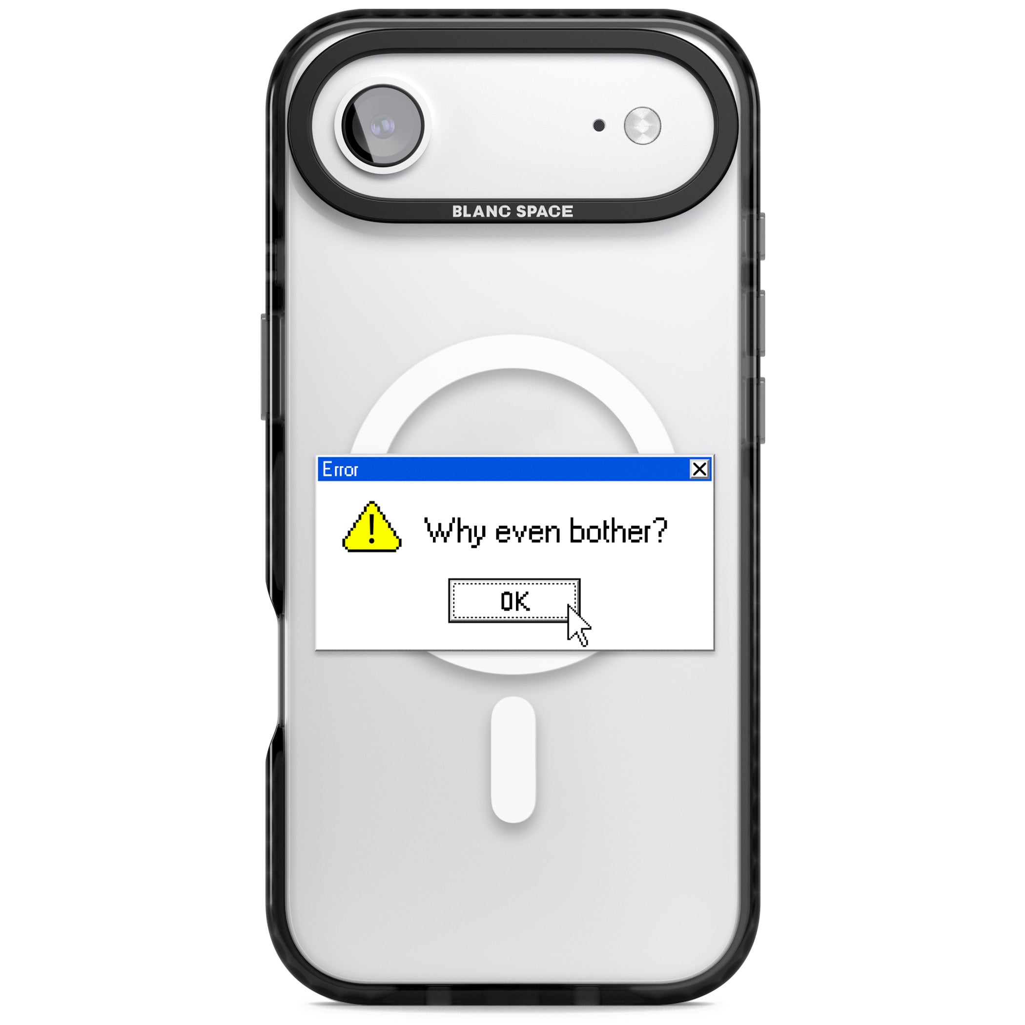 Why Even Bother Exe iPhone 17 Air Impact Pro Black Phone Case