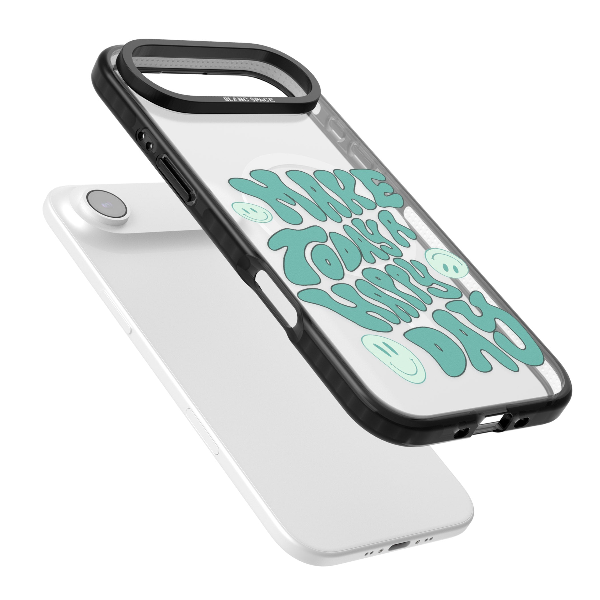 Make Today A Happy Day iPhone 17 Air Impact Pro Black Phone Case Colours