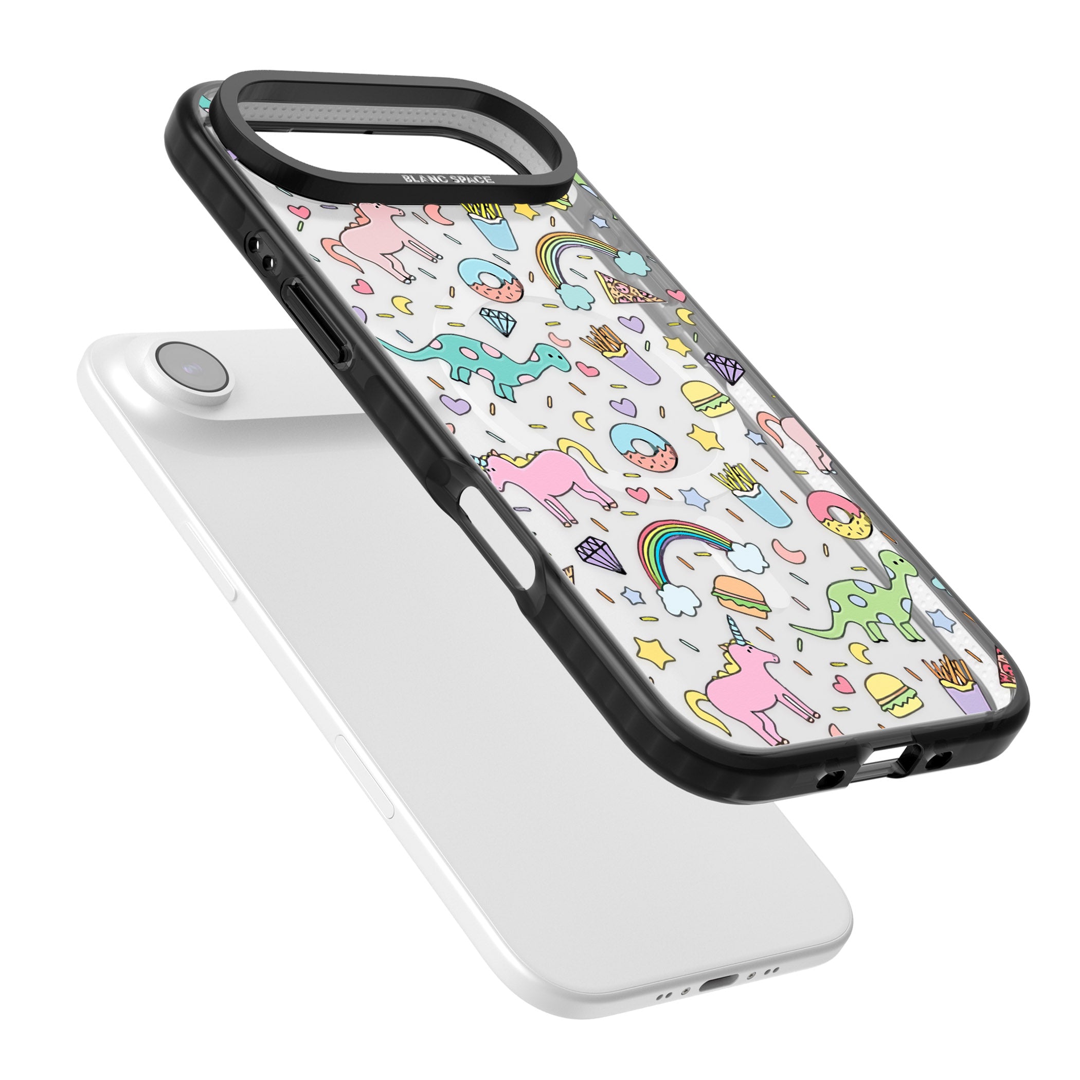 Cute Pattern iPhone 17 Air Impact Pro Black Phone Case Colours