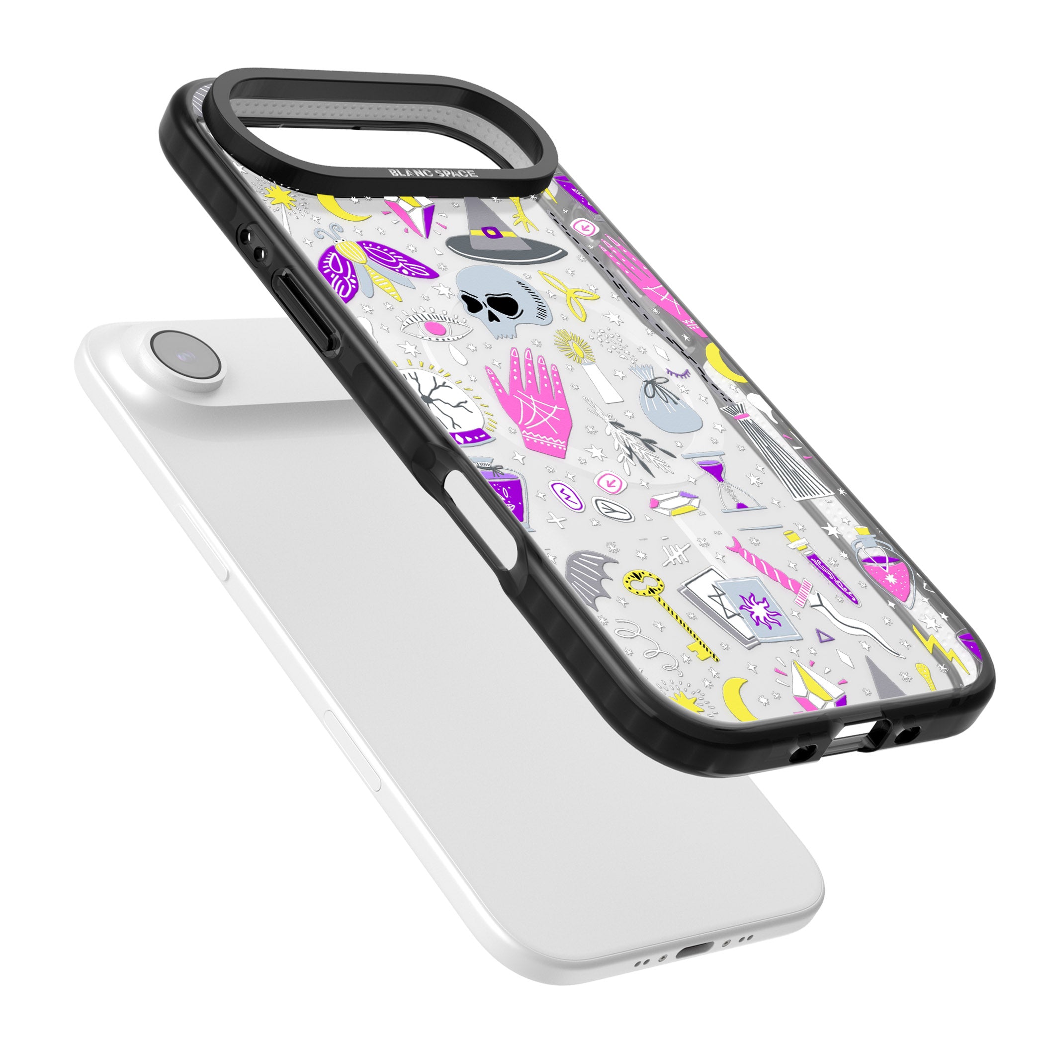 Black Magic Pattern iPhone 17 Air Impact Pro Black Phone Case Colours