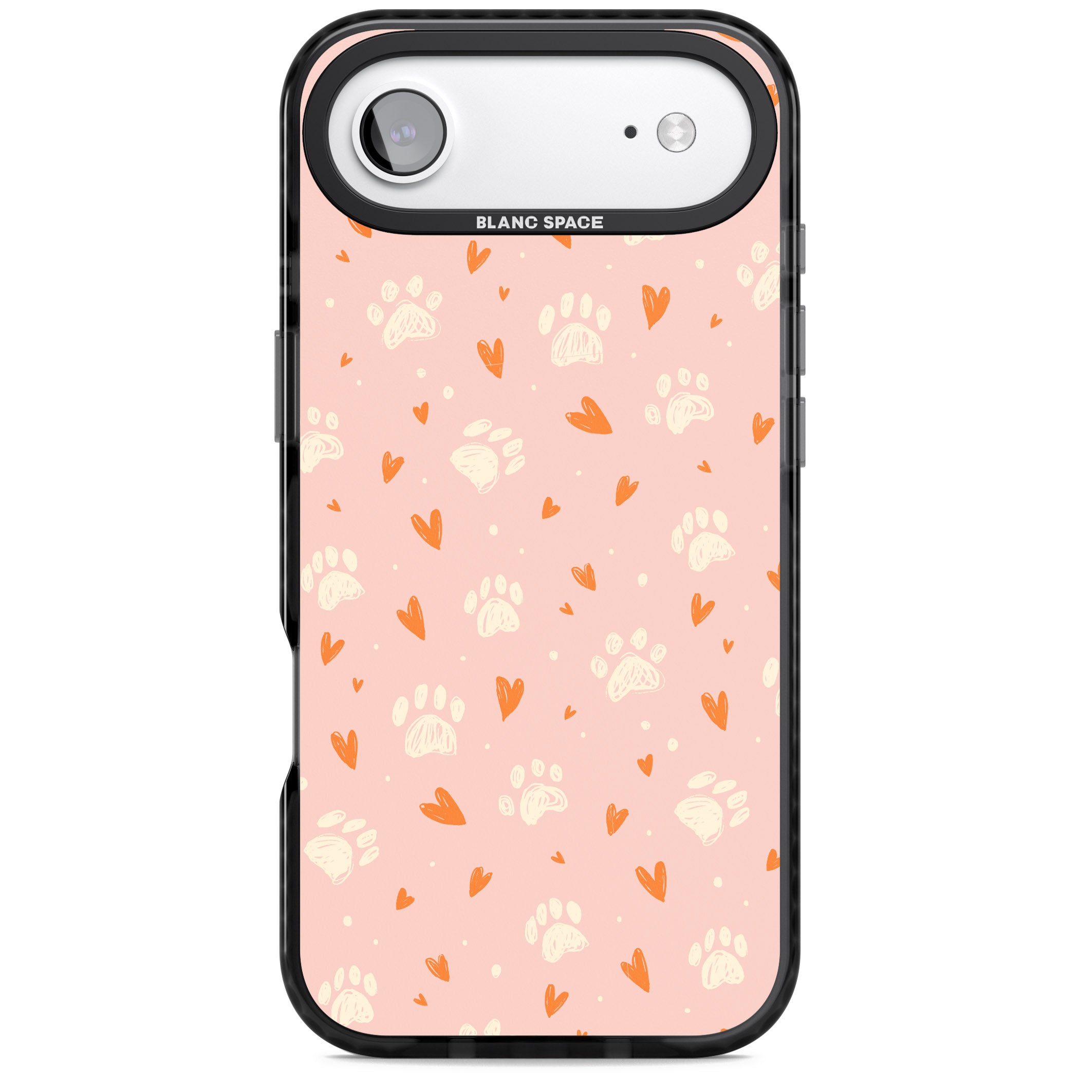 Paws & Hearts iPhone 17 Air Impact Pro Black Phone Case