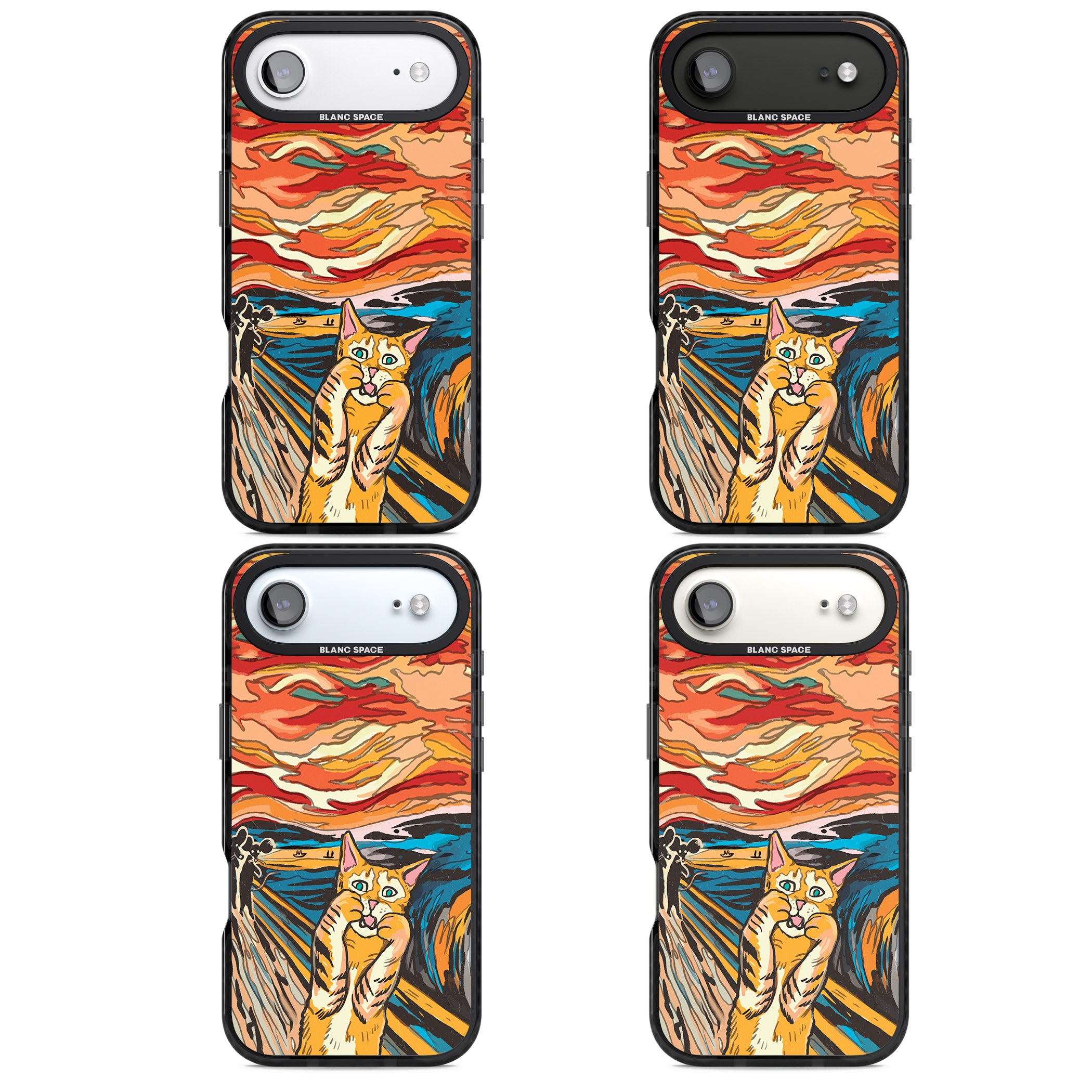 The Meow iPhone 17 Air Impact Pro Black Phone Case APT Impact Protection