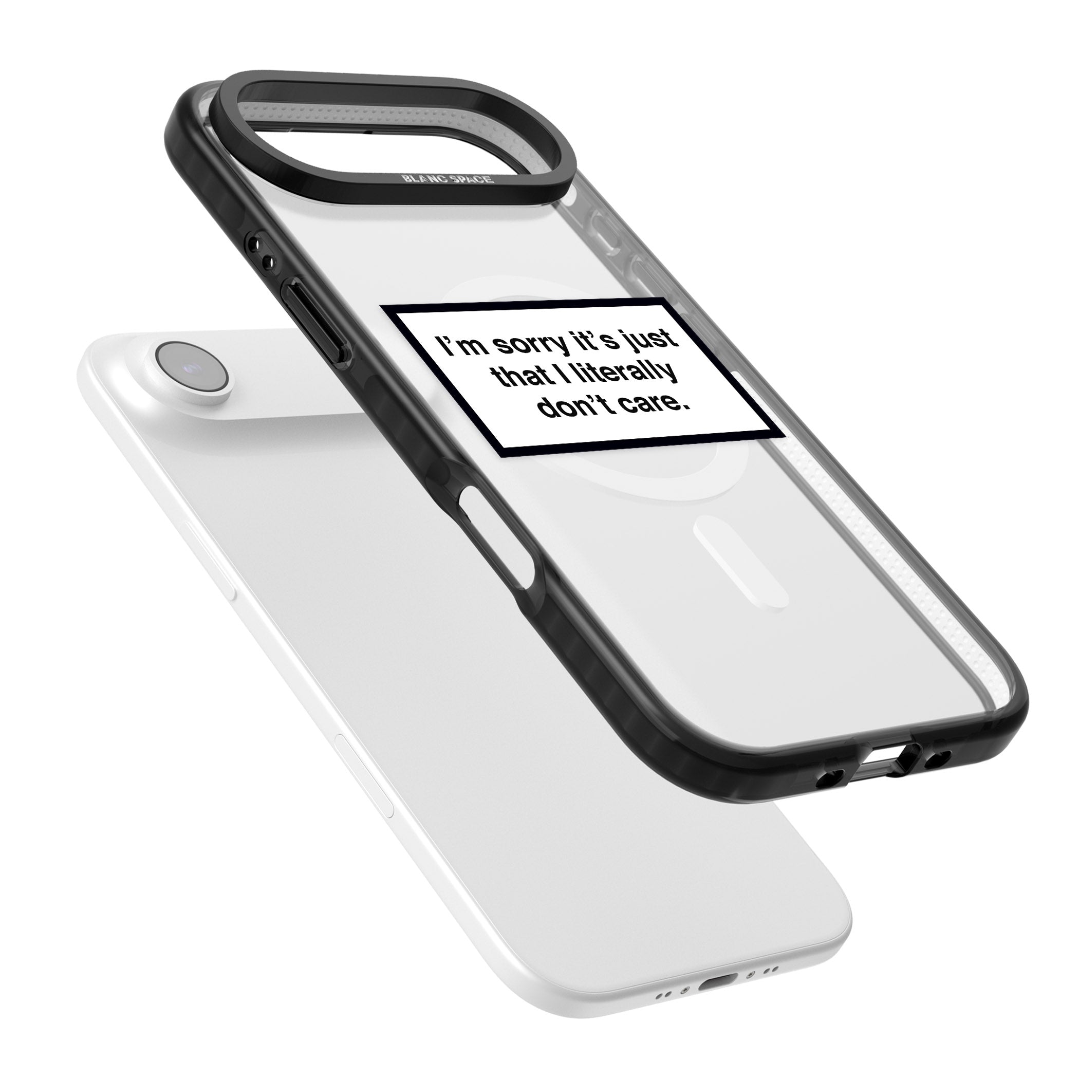 Literally Don'T Care iPhone 17 Air Impact Pro Black Phone Case Colours