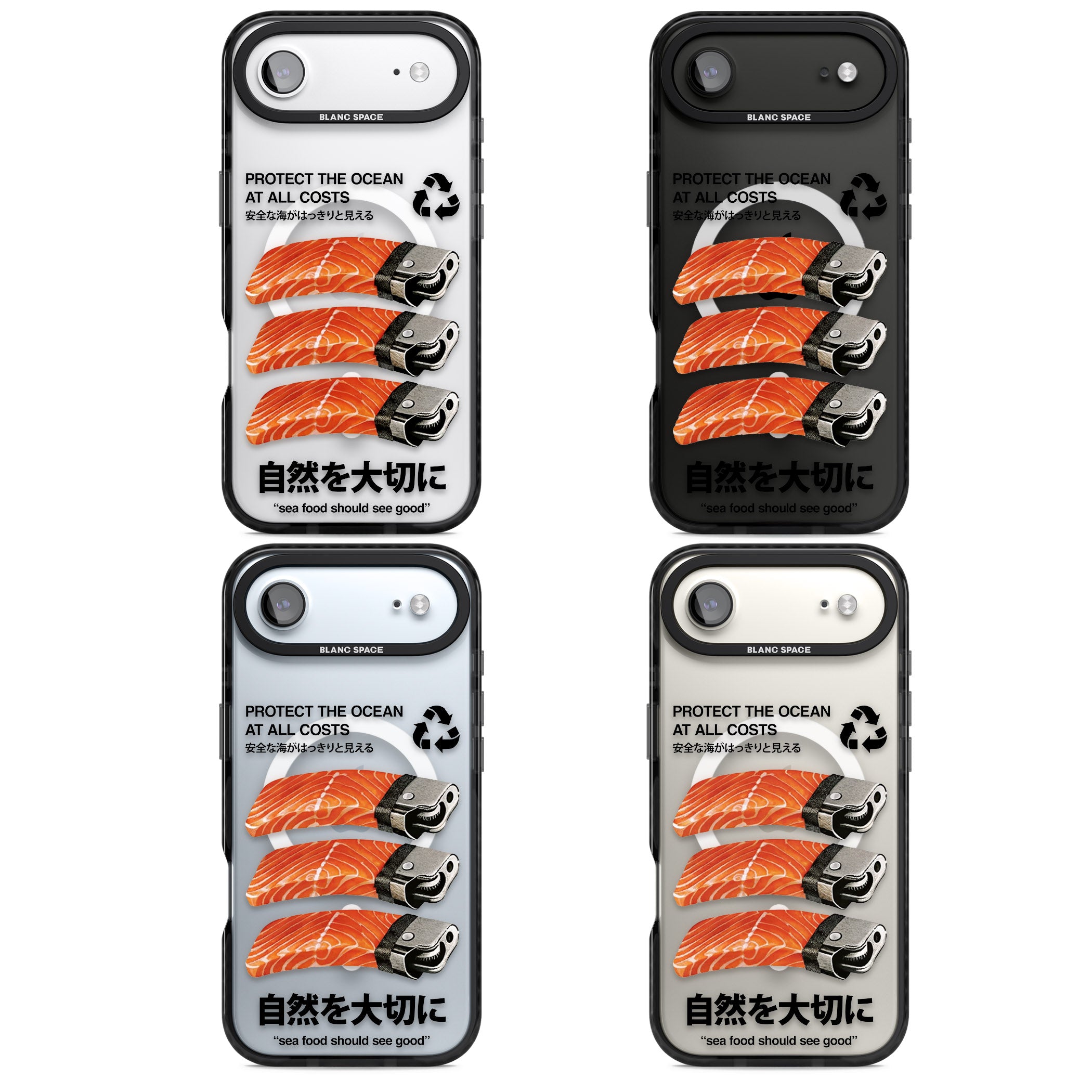 Protect The Ocean iPhone 17 Air Impact Pro Black Phone Case APT Impact Protection