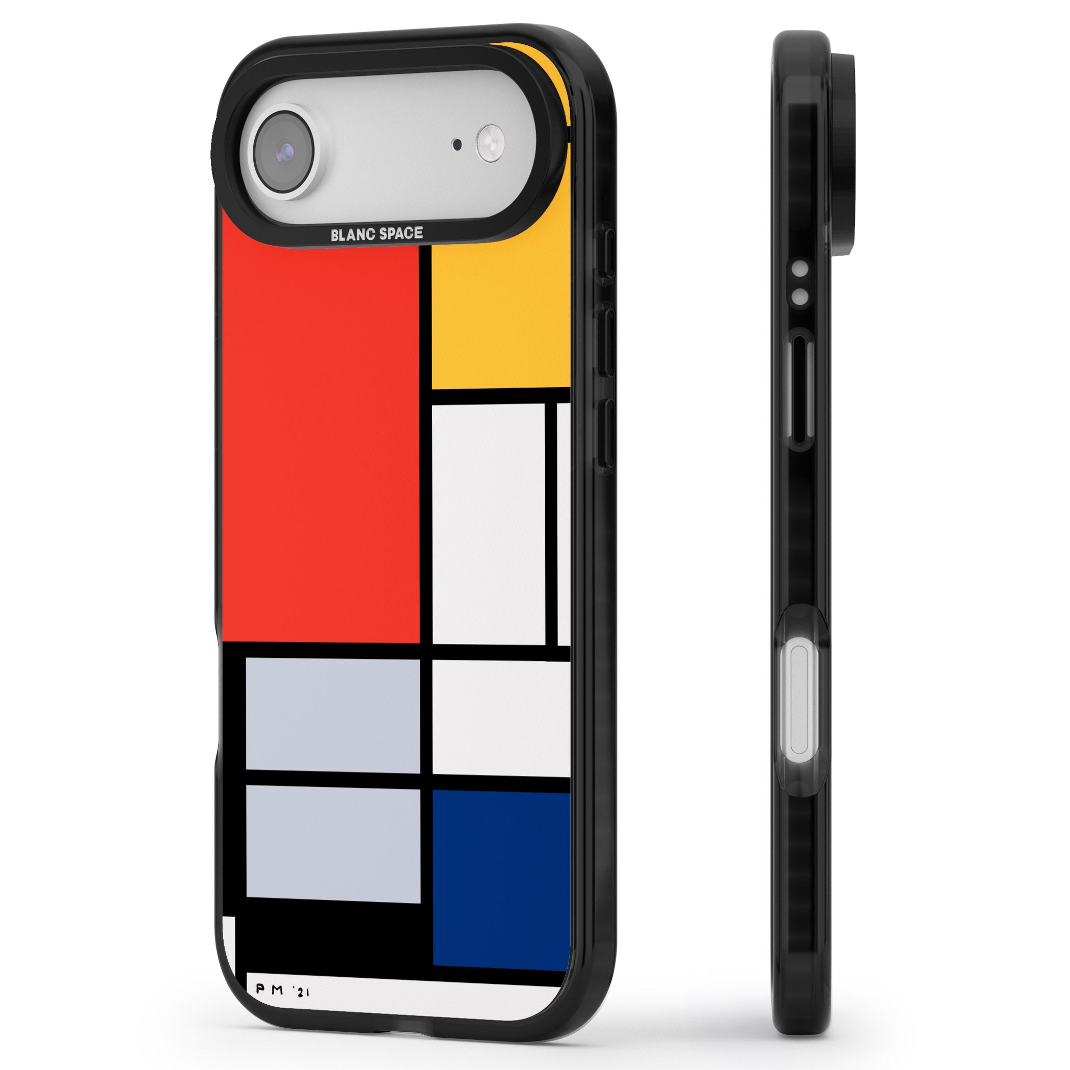 Piet Mondrian'S Composition iPhone 17 Air Impact Pro Black Phone Case Side Profile