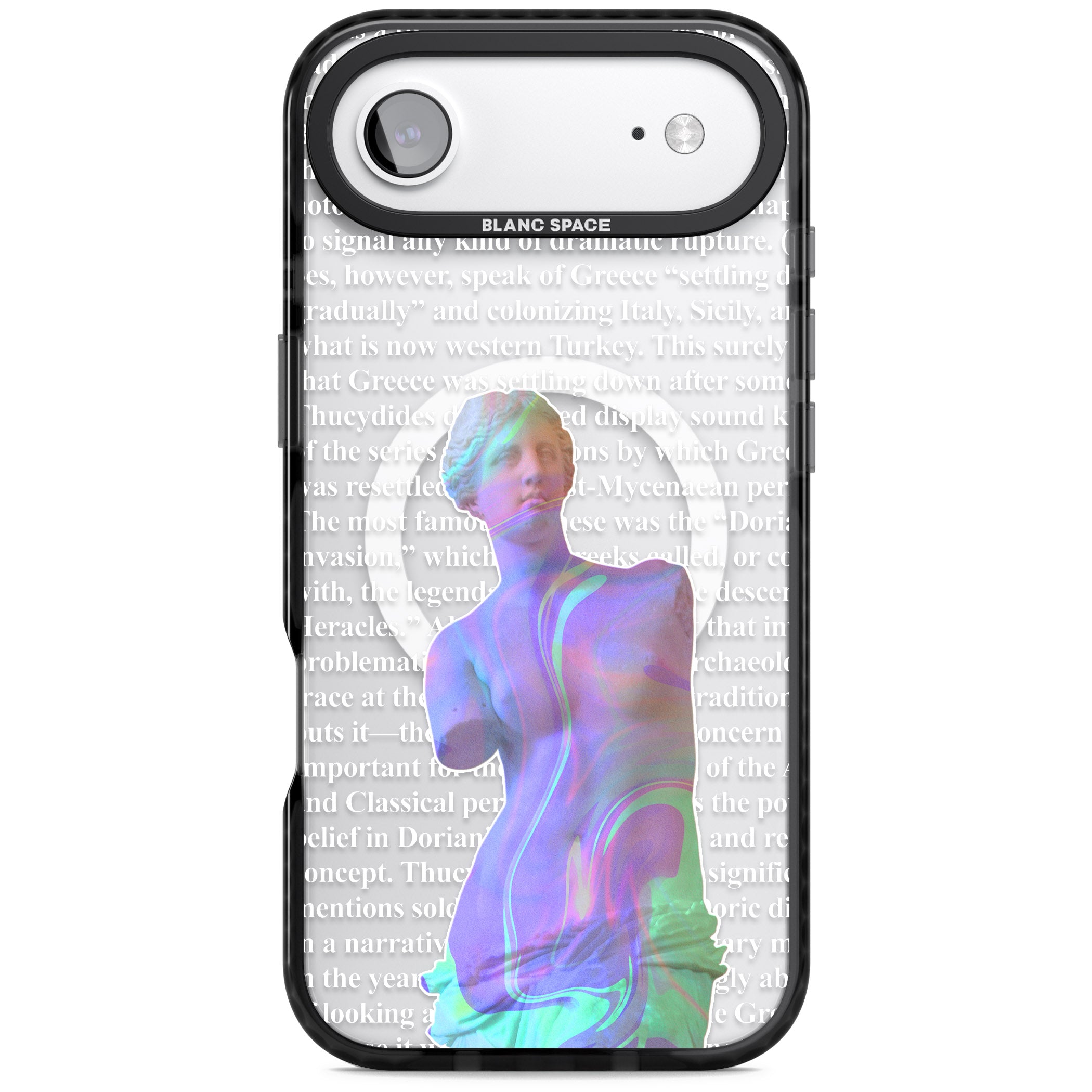 Iridescent De Milo iPhone 17 Air Impact Pro Black Phone Case