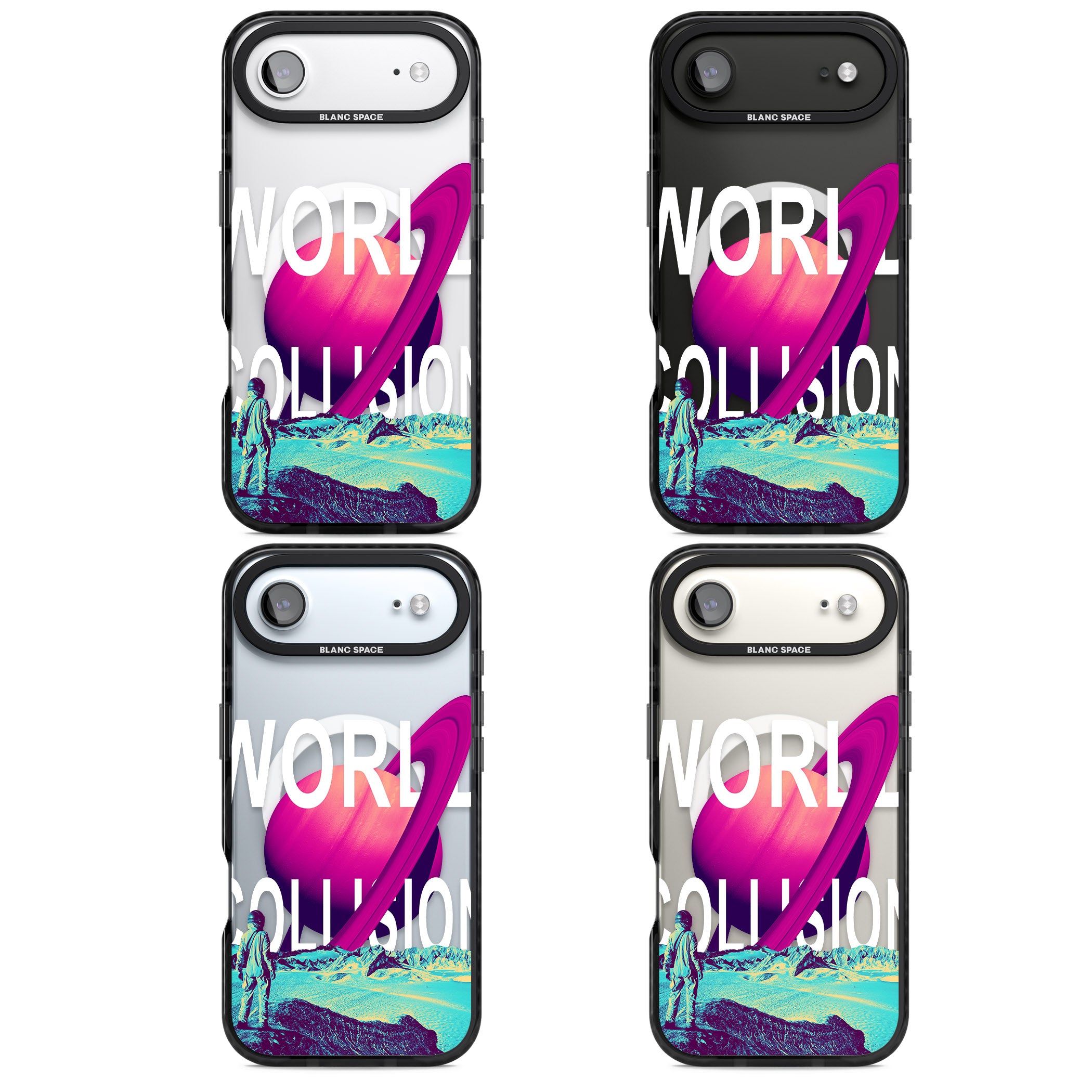 World Collision iPhone 17 Air Impact Pro Black Phone Case APT Impact Protection