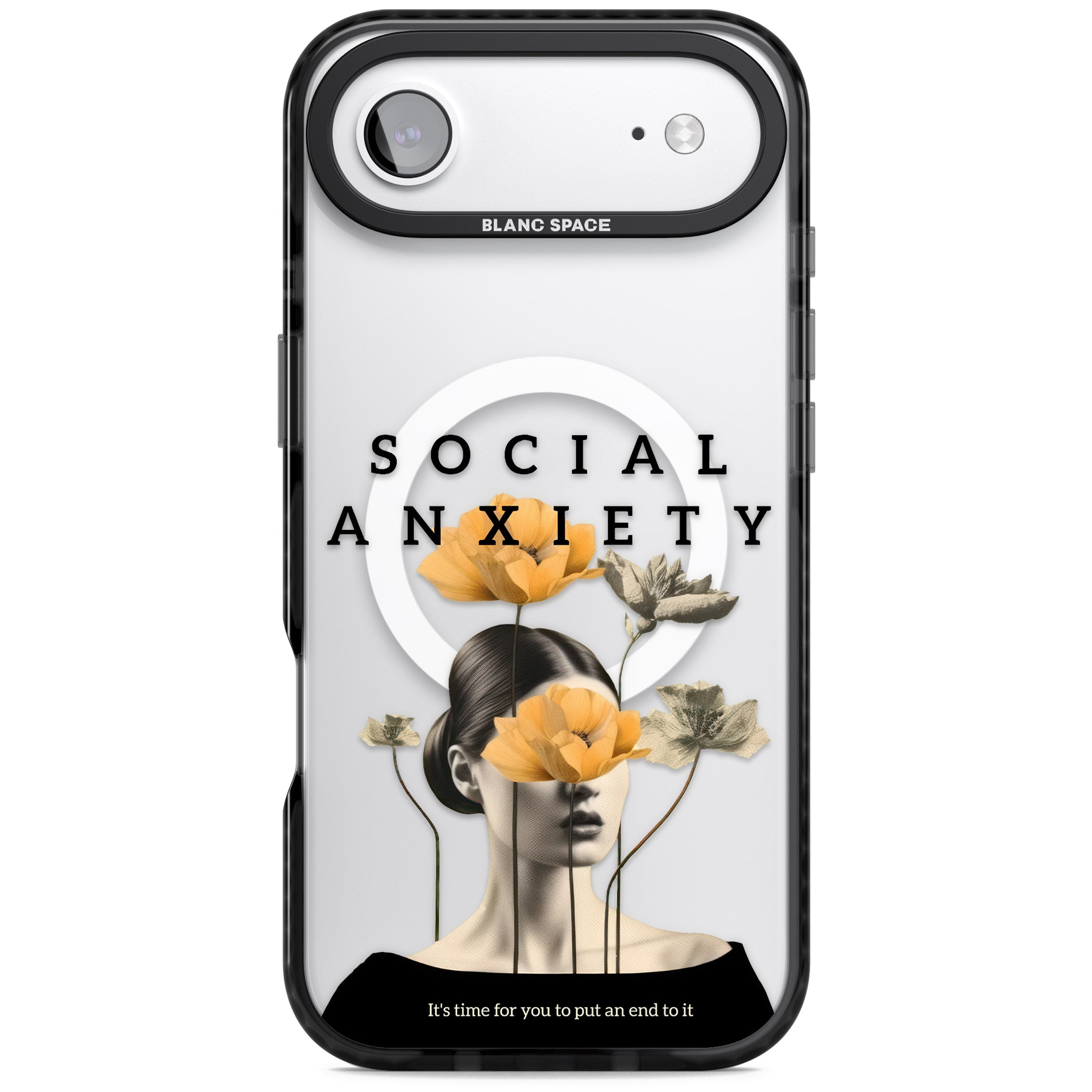 Social Anxiety iPhone 17 Air Impact Pro Black Phone Case