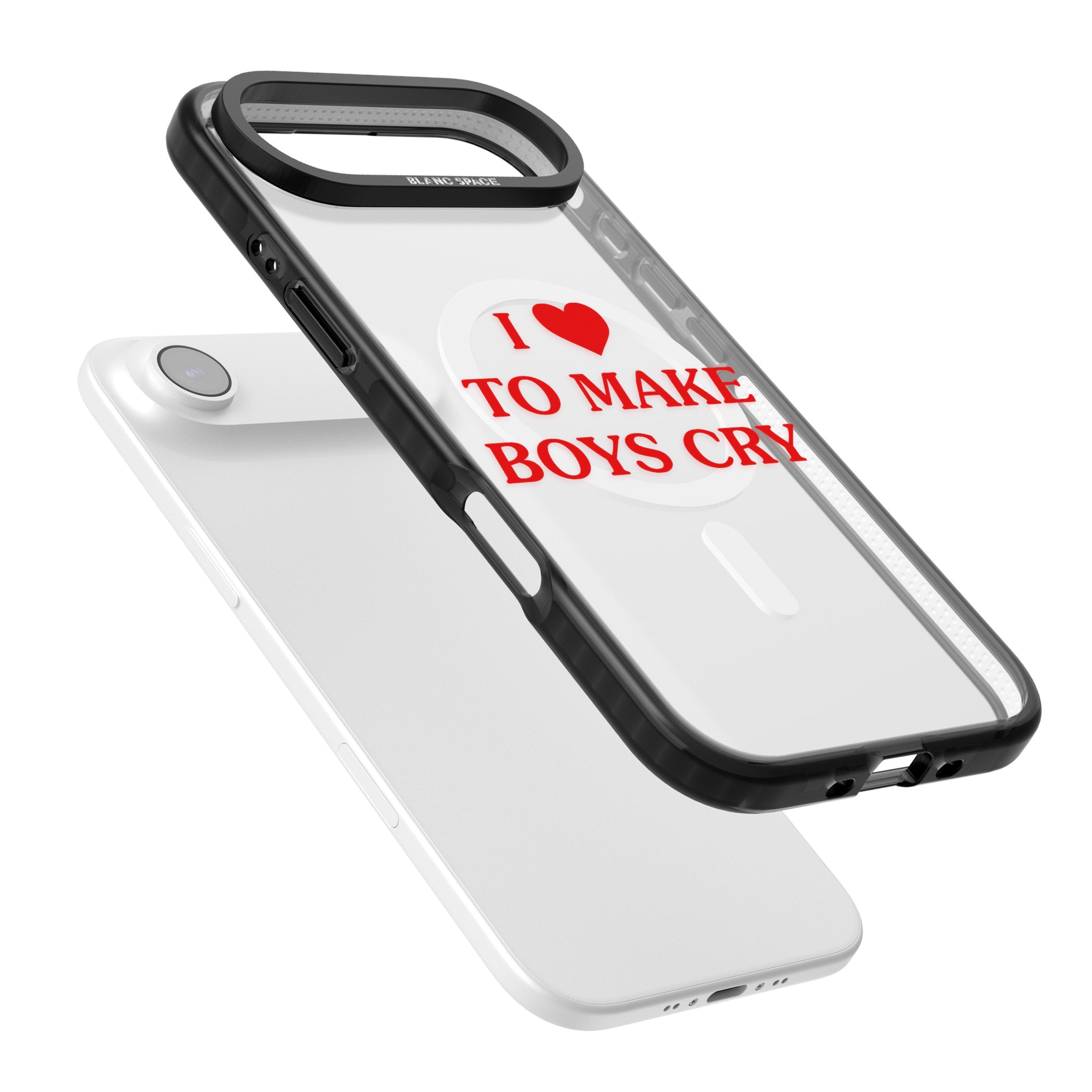 I Love To Make Boys Cry iPhone 17 Air Impact Pro Black Phone Case Colours