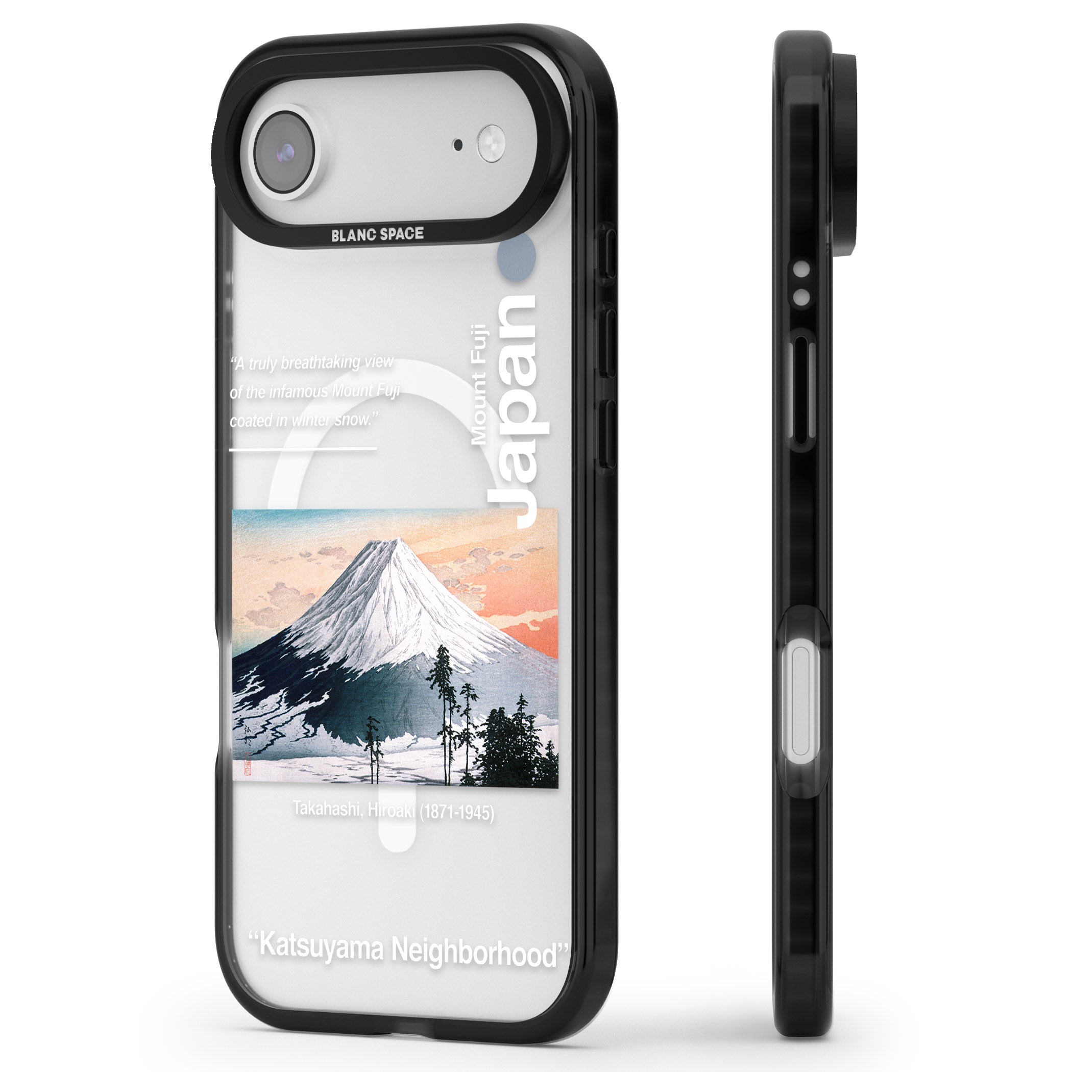 Katsuyama Neighborhood iPhone 17 Air Impact Pro Black Phone Case Side Profile