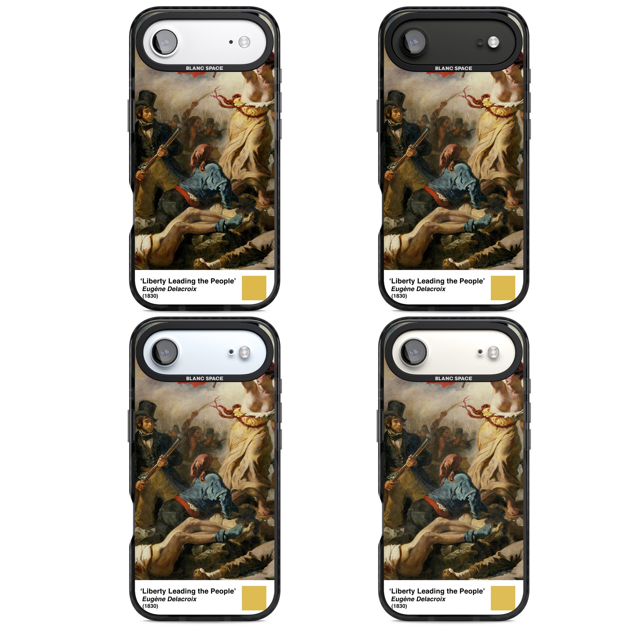 Liberty Leading The People iPhone 17 Air Impact Pro Black Phone Case APT Impact Protection