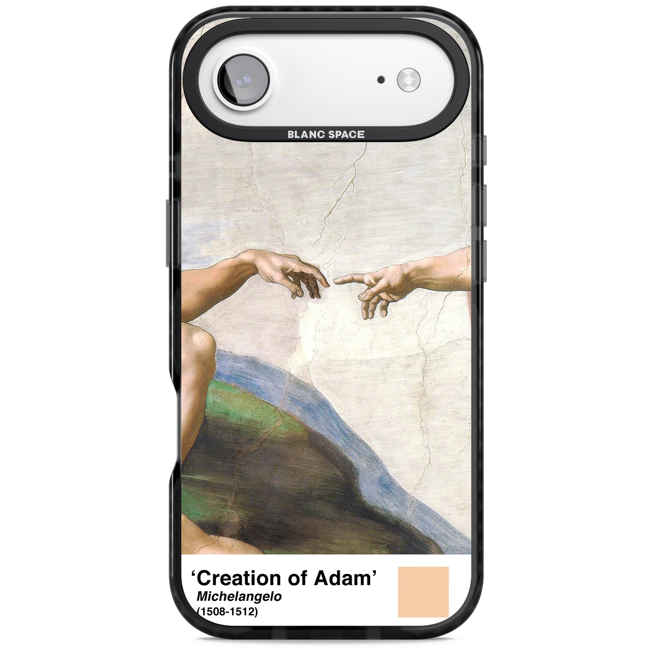 Creation Of Adam iPhone 17 Air Impact Pro Black Phone Case