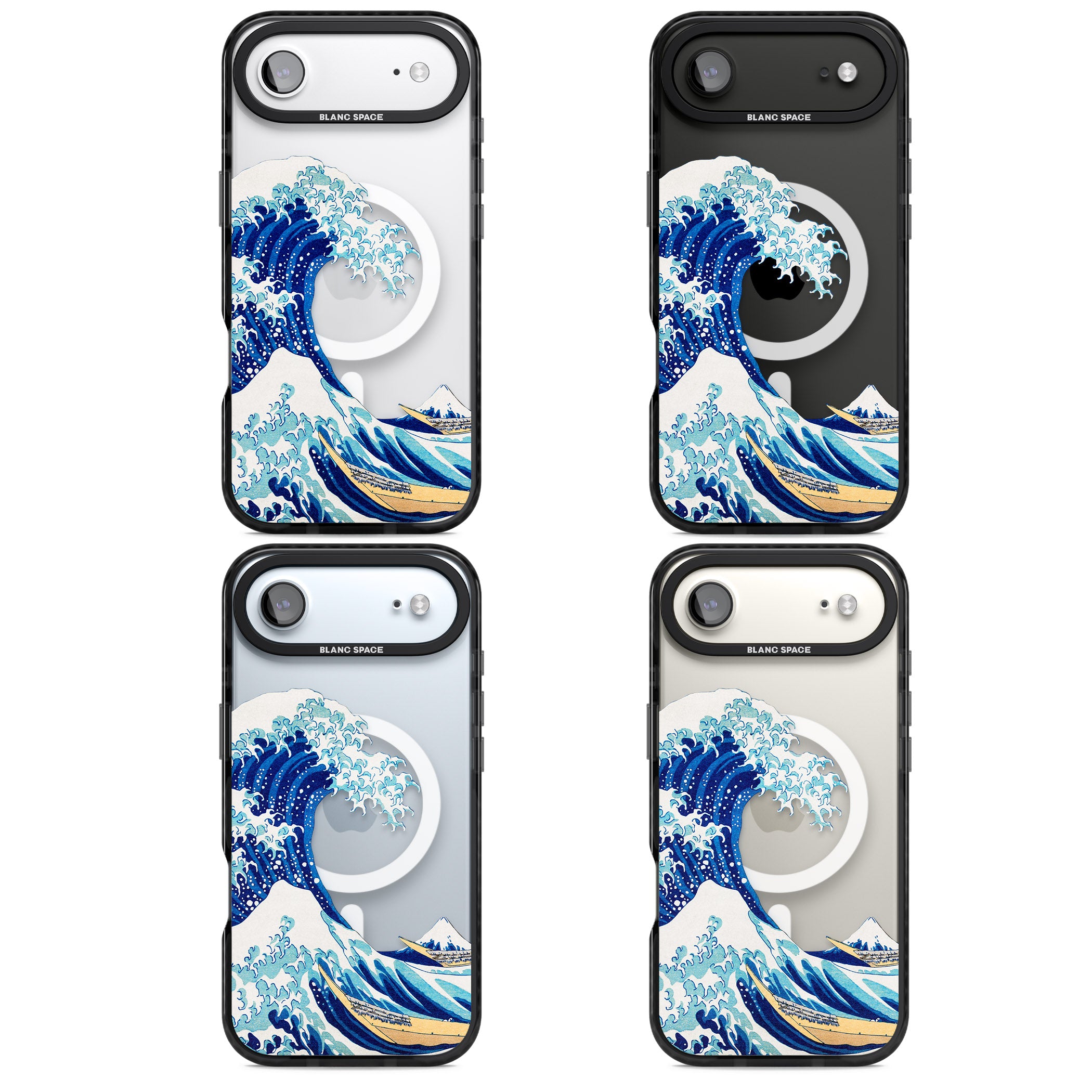 The Great Wave Of Kanagawa iPhone 17 Air Impact Pro Black Phone Case APT Impact Protection