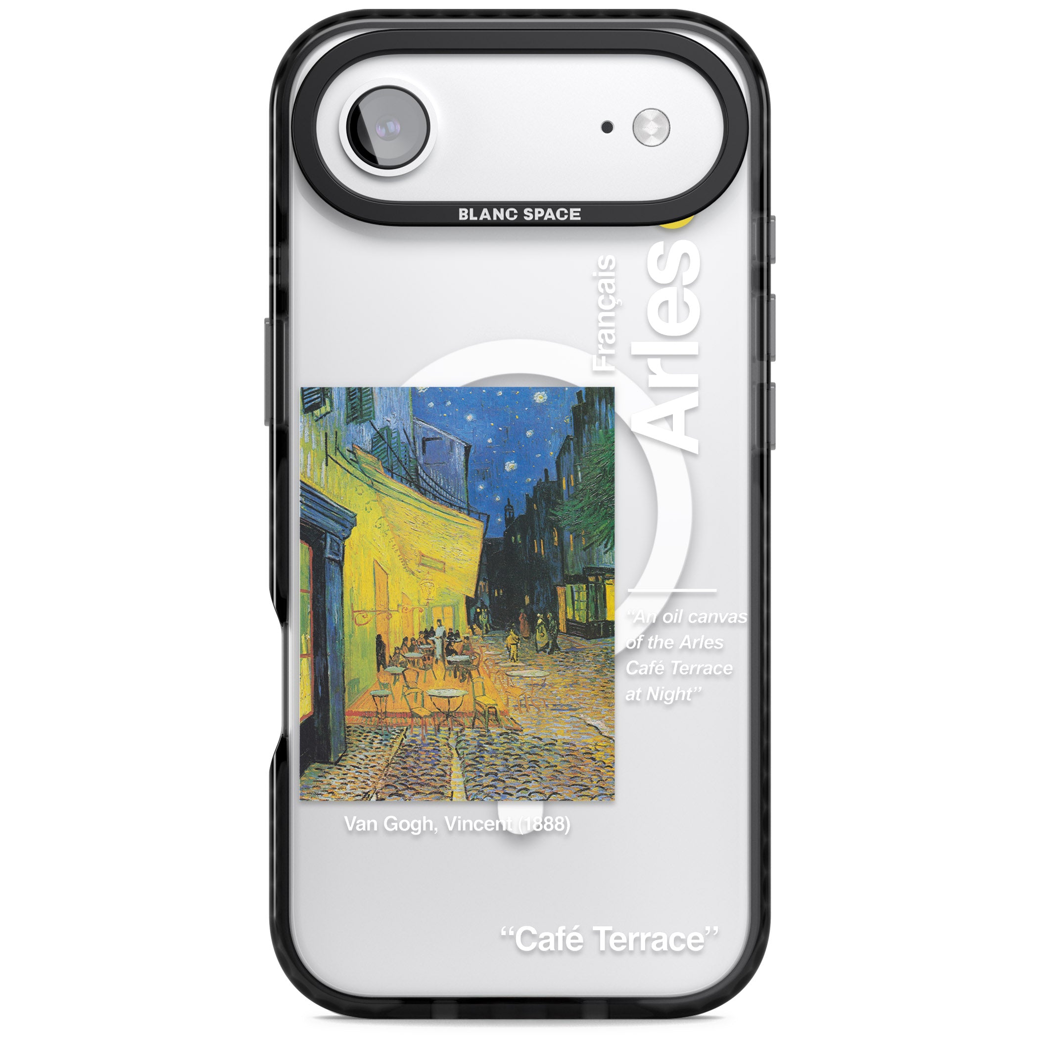 Cafe Terrace At Night iPhone 17 Air Impact Pro Black Phone Case