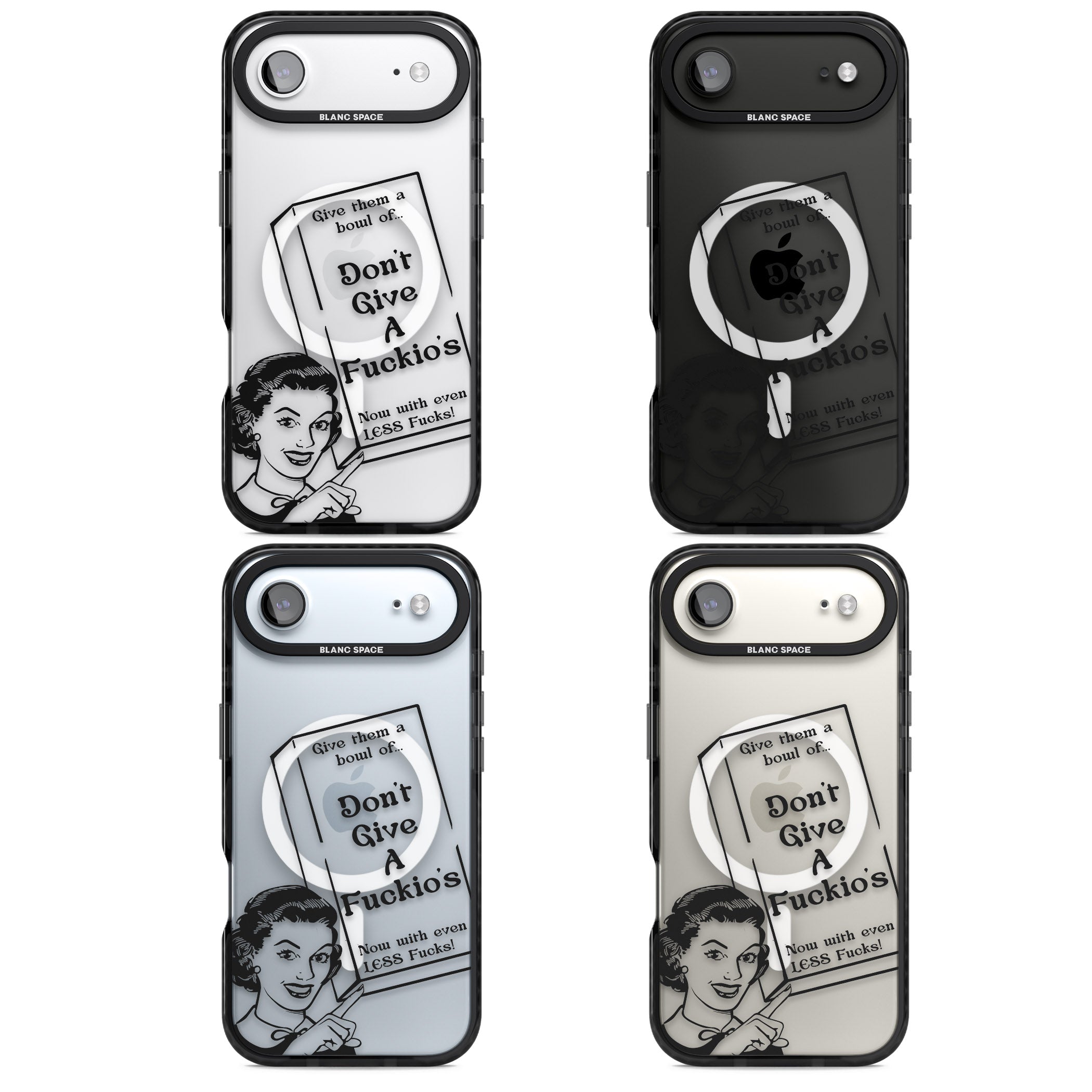 Dont Give A F Ckios Cereal iPhone 17 Air Impact Pro Black Phone Case APT Impact Protection