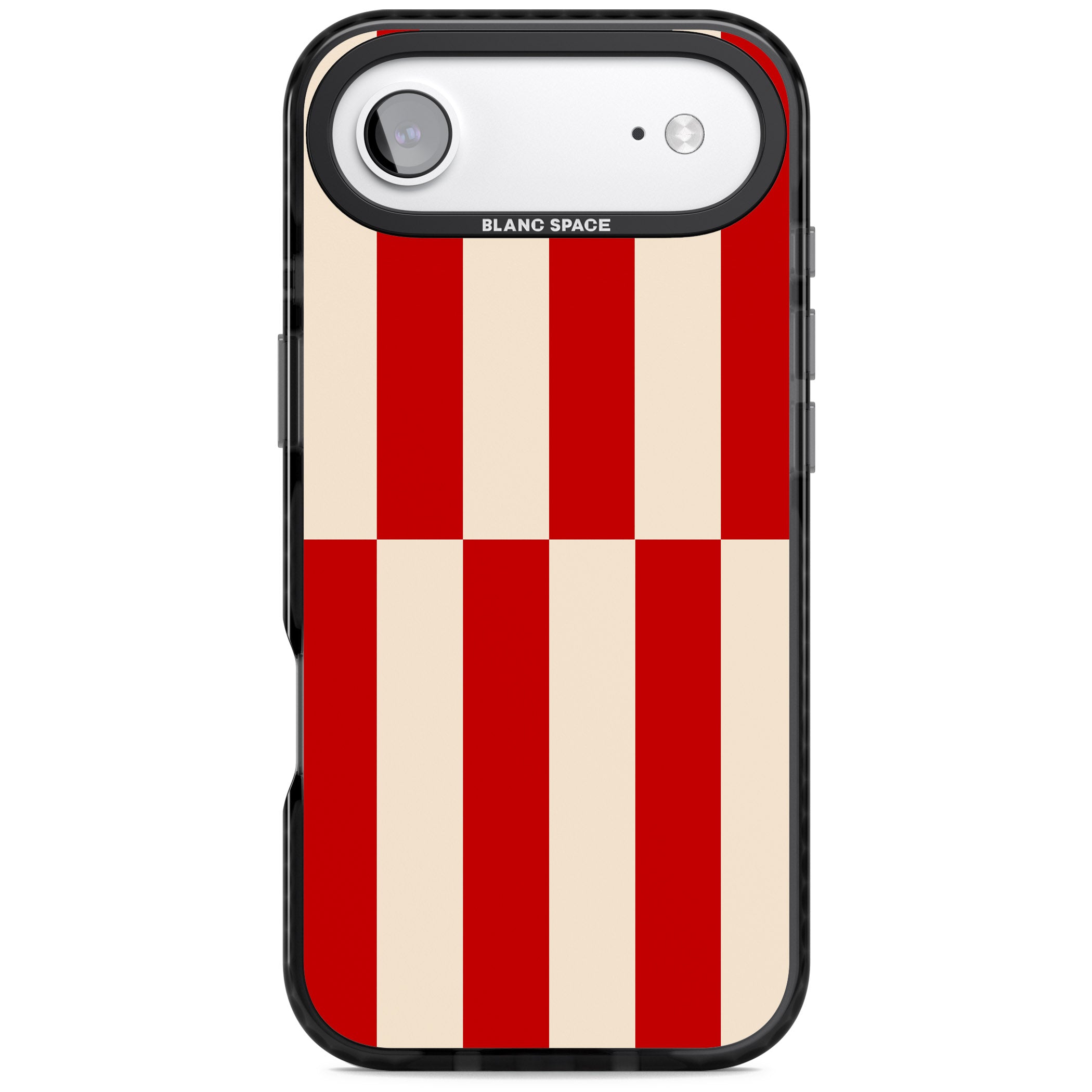 Retro Red Stripes iPhone 17 Air Impact Pro Black Phone Case