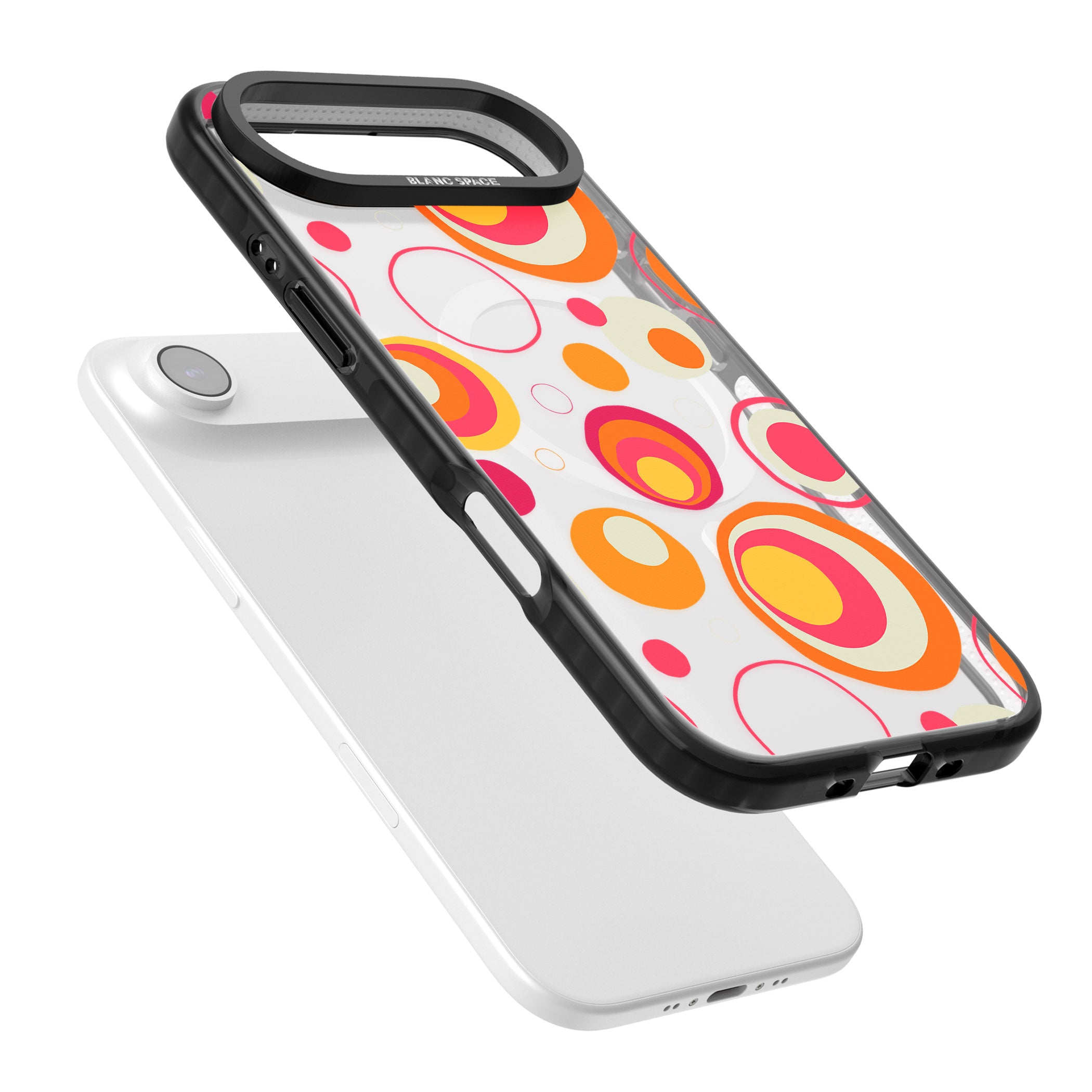 Mid Century Party Pattern iPhone 17 Air Impact Pro Black Phone Case Colours