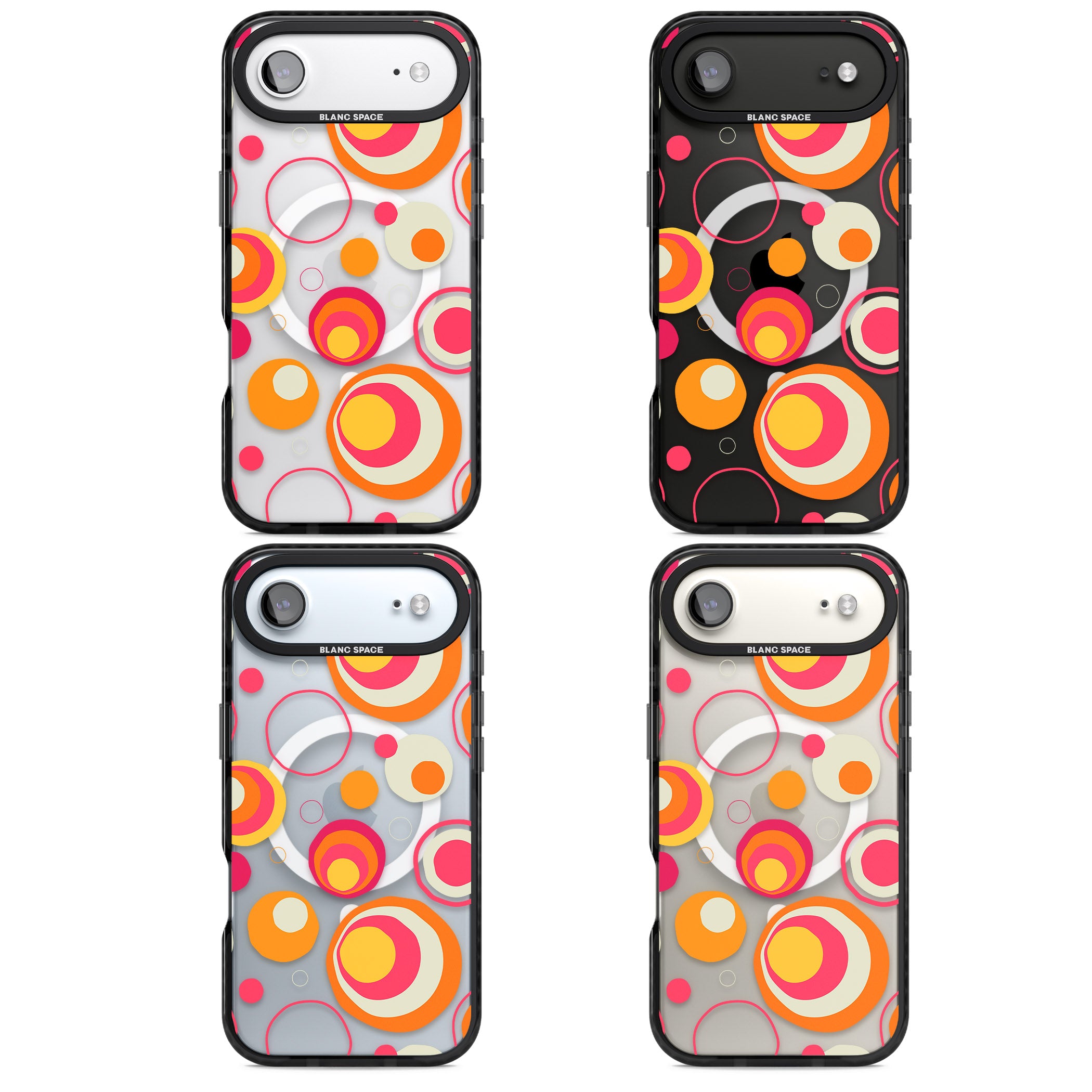 Mid Century Party Pattern iPhone 17 Air Impact Pro Black Phone Case APT Impact Protection