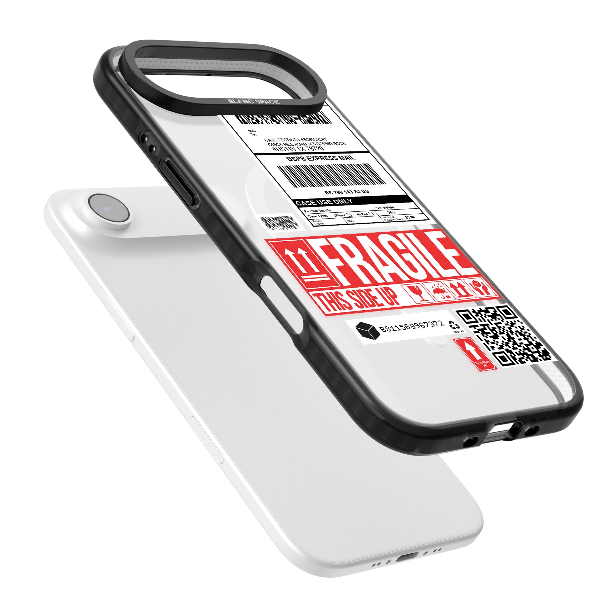 Shipping Label iPhone 17 Air Impact Pro Black Phone Case Colours